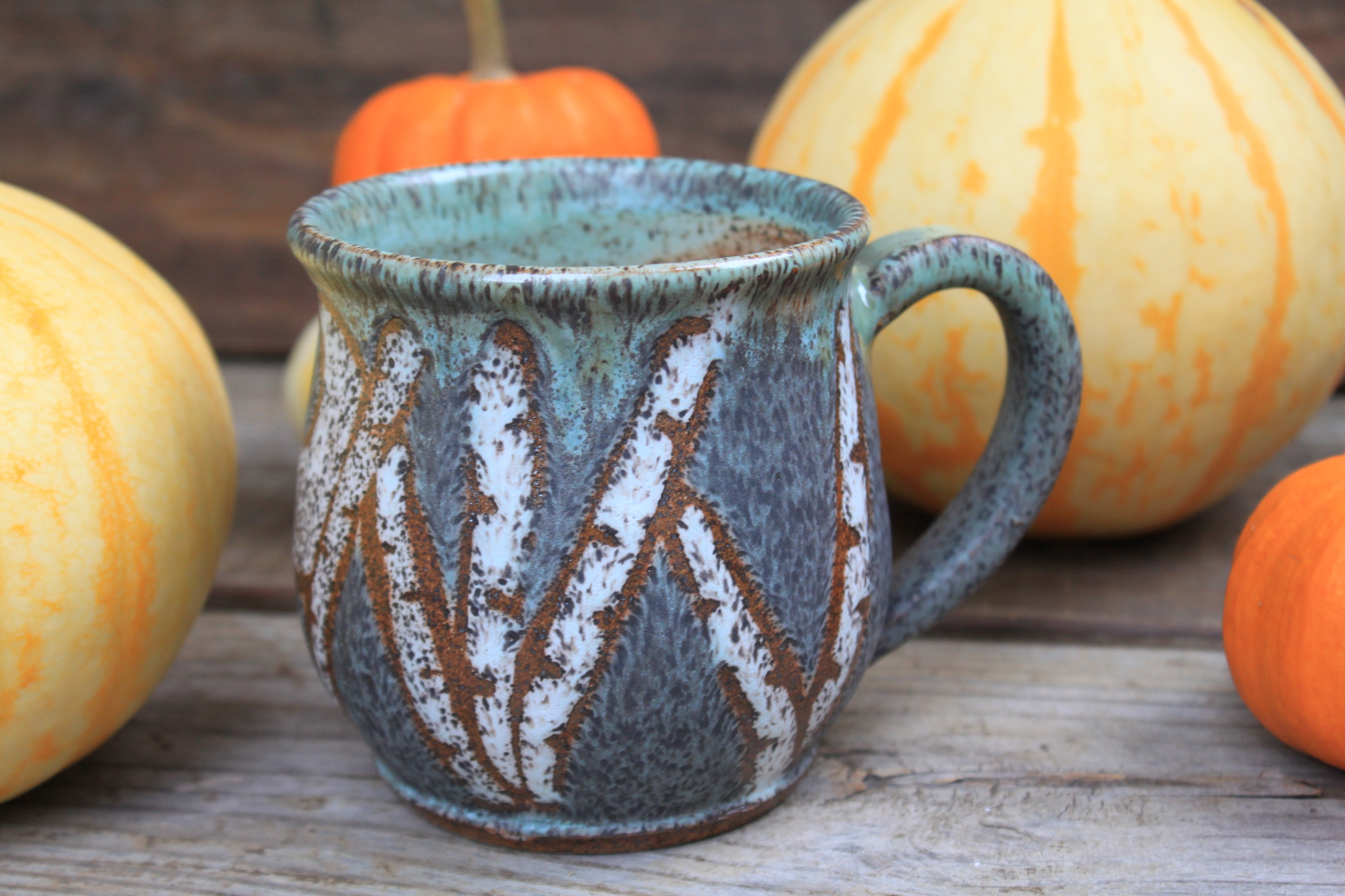 Birch Tree Grove Nights Mug, 17 oz