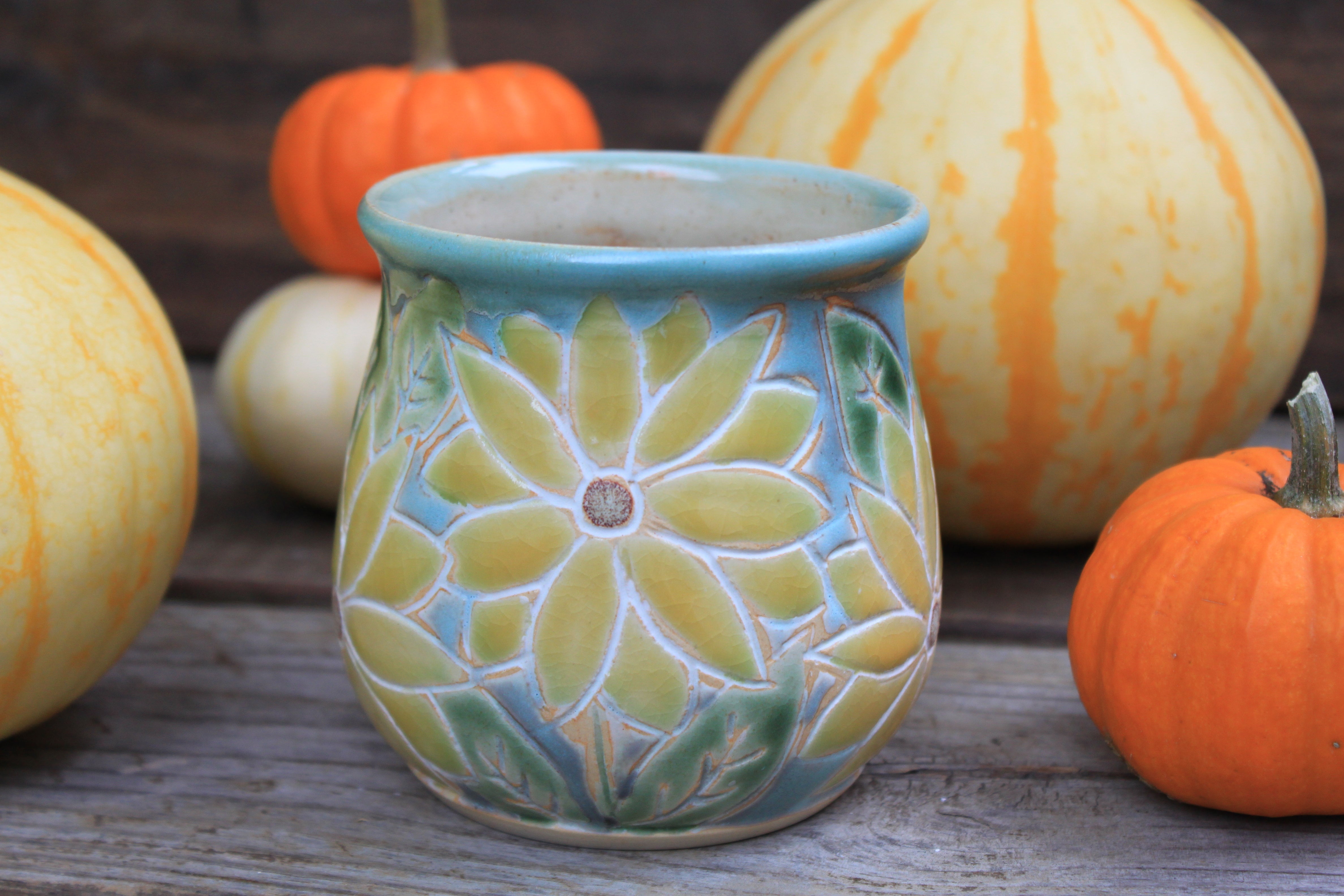 Sunflower Fields Forever Mug, 18 oz