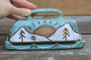 Snowy High Peaks Butter Dish