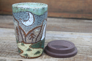 Yosemite National Park Moonlit Travel Mug, 19 oz