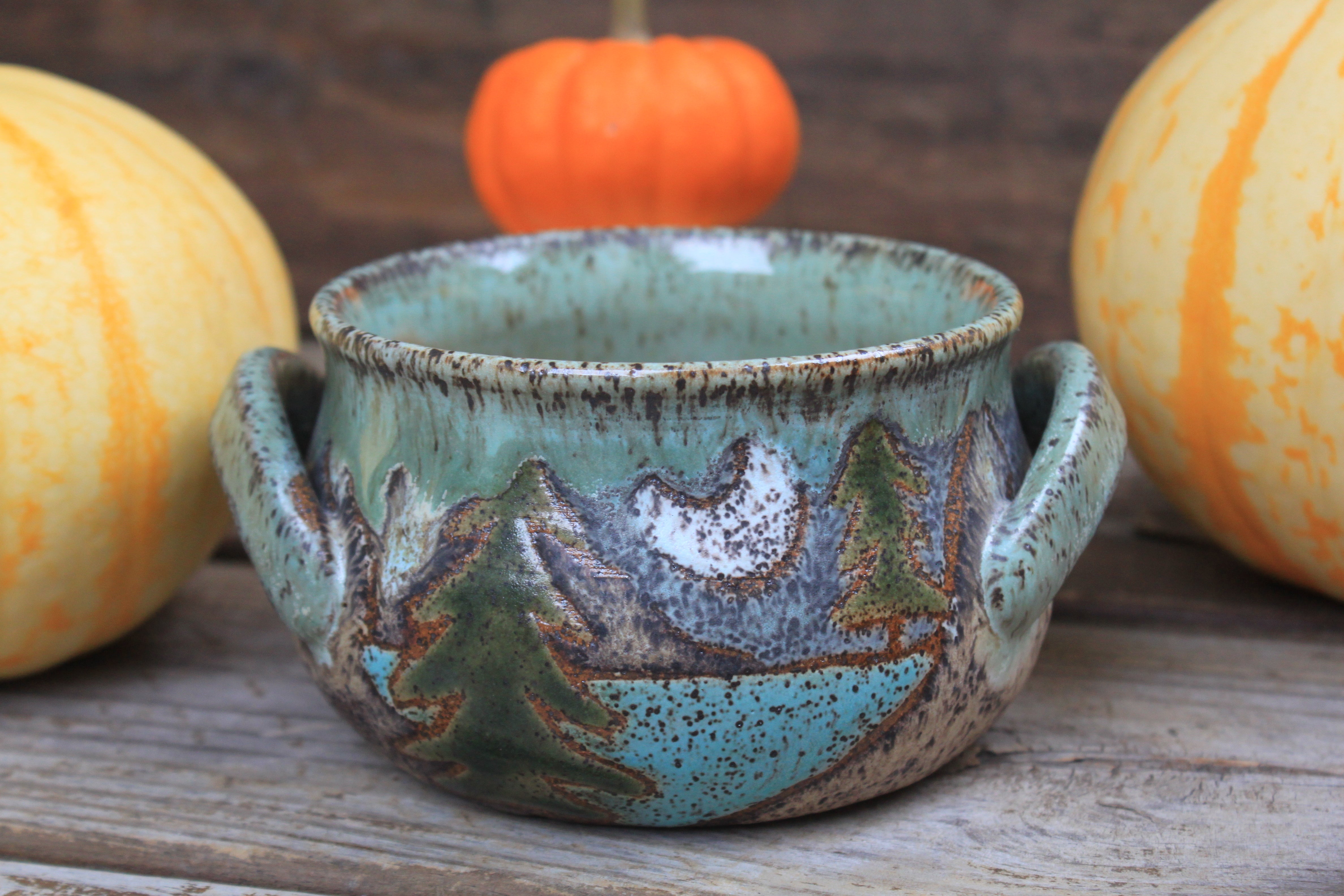 Evergreen Dreams Soup Crocks, 24 oz