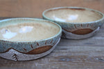 Load image into Gallery viewer, Snowy High Peaks Sunset Plate Bowls - sold separately
