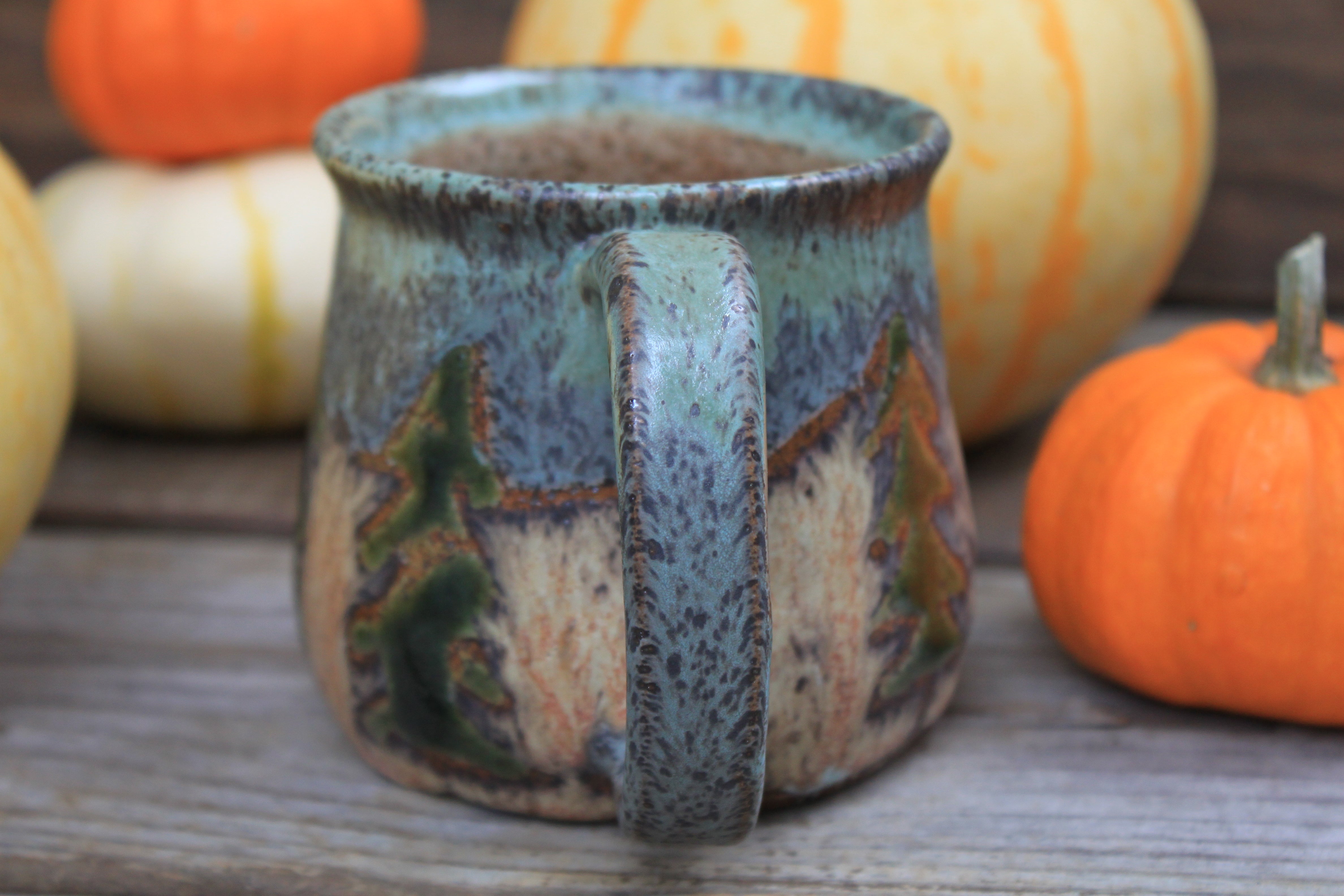 Evergreen Days Mug, 16 oz