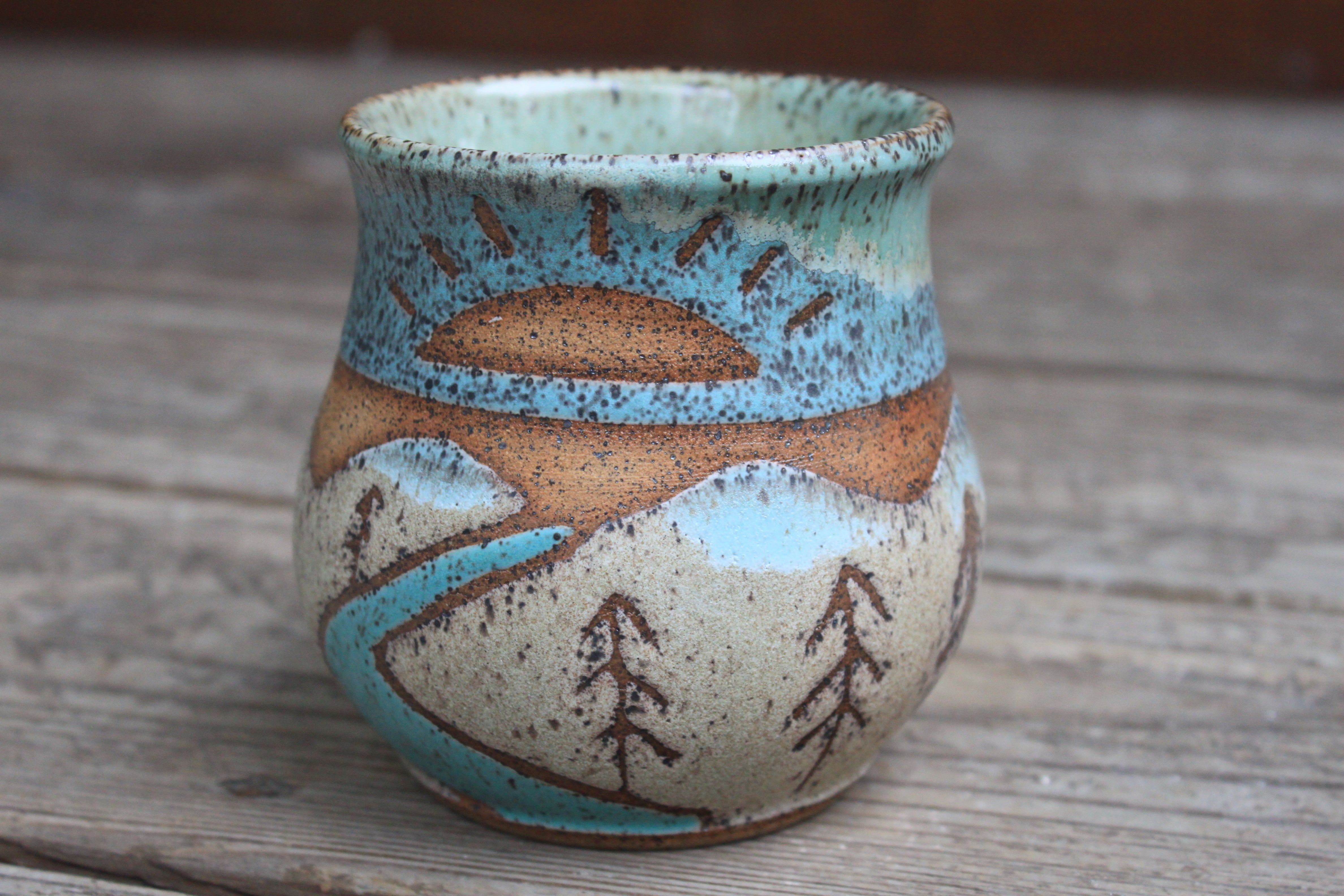 Glacier National Park Sunrise Mug, 15 oz