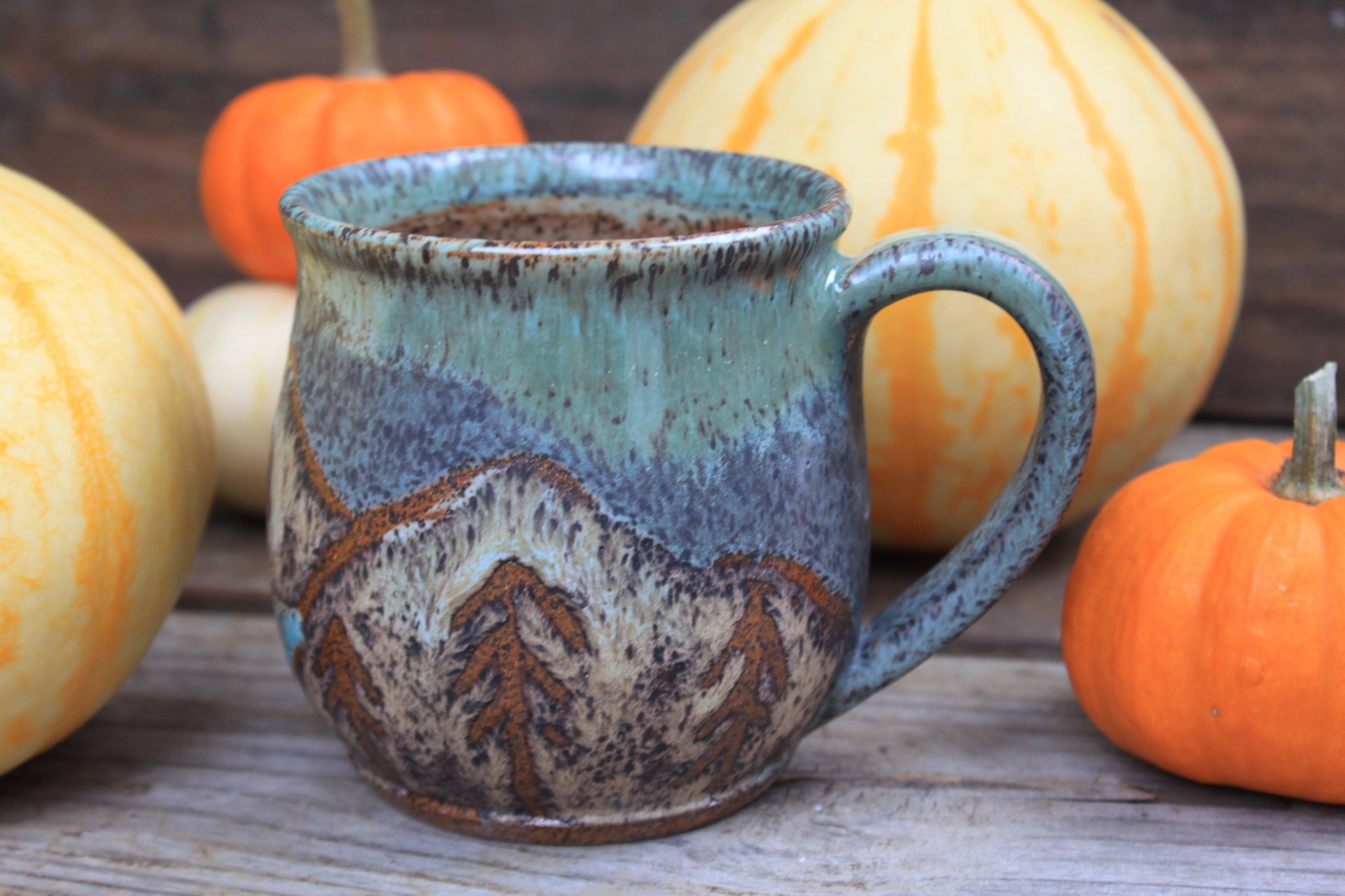 Glacial Lake Sunset Mug, 18 oz