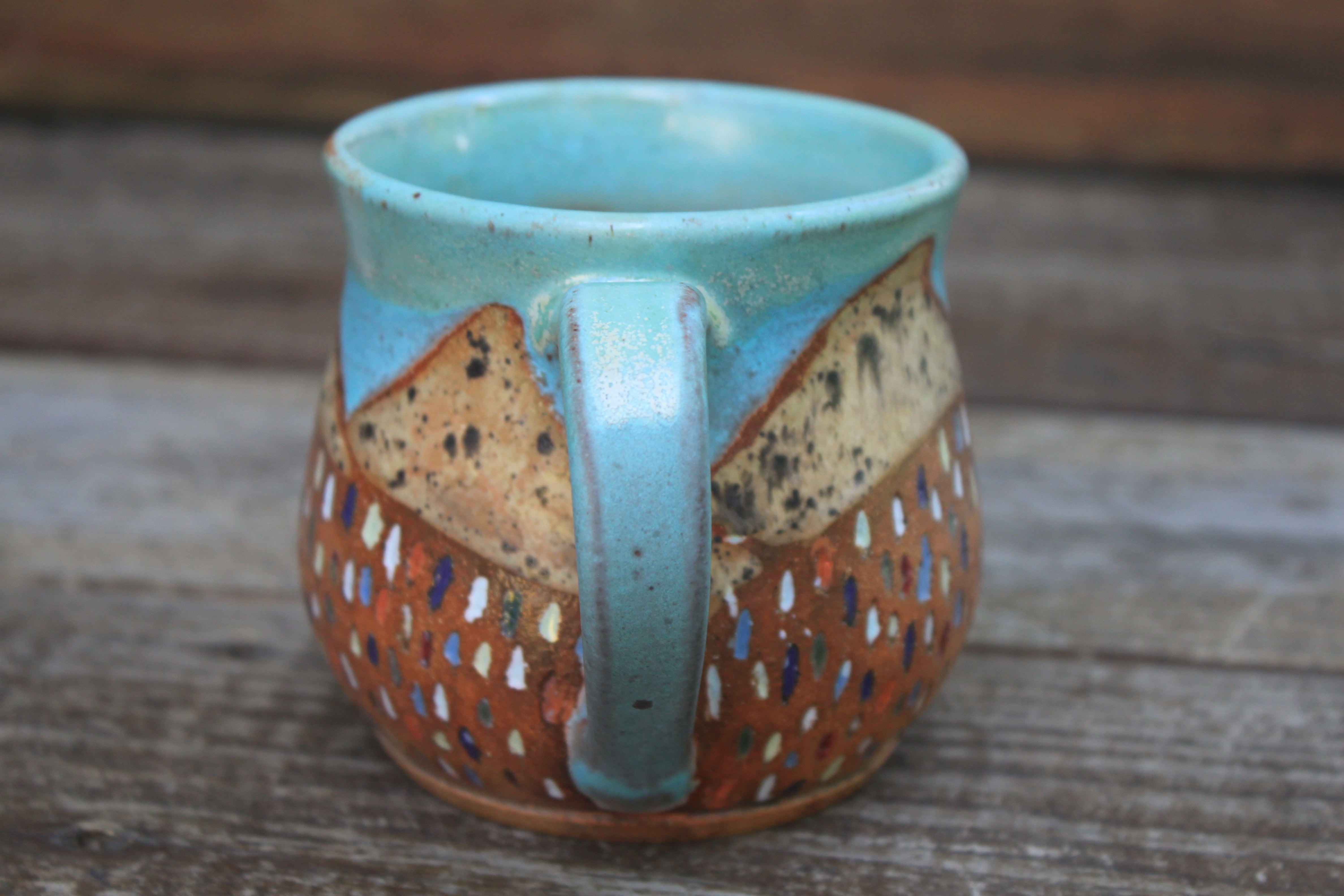 Wildflower Fields and Sunny Days Carved Mug, 16 oz