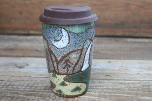 Yosemite National Park Moonlit Travel Mug, 19 oz