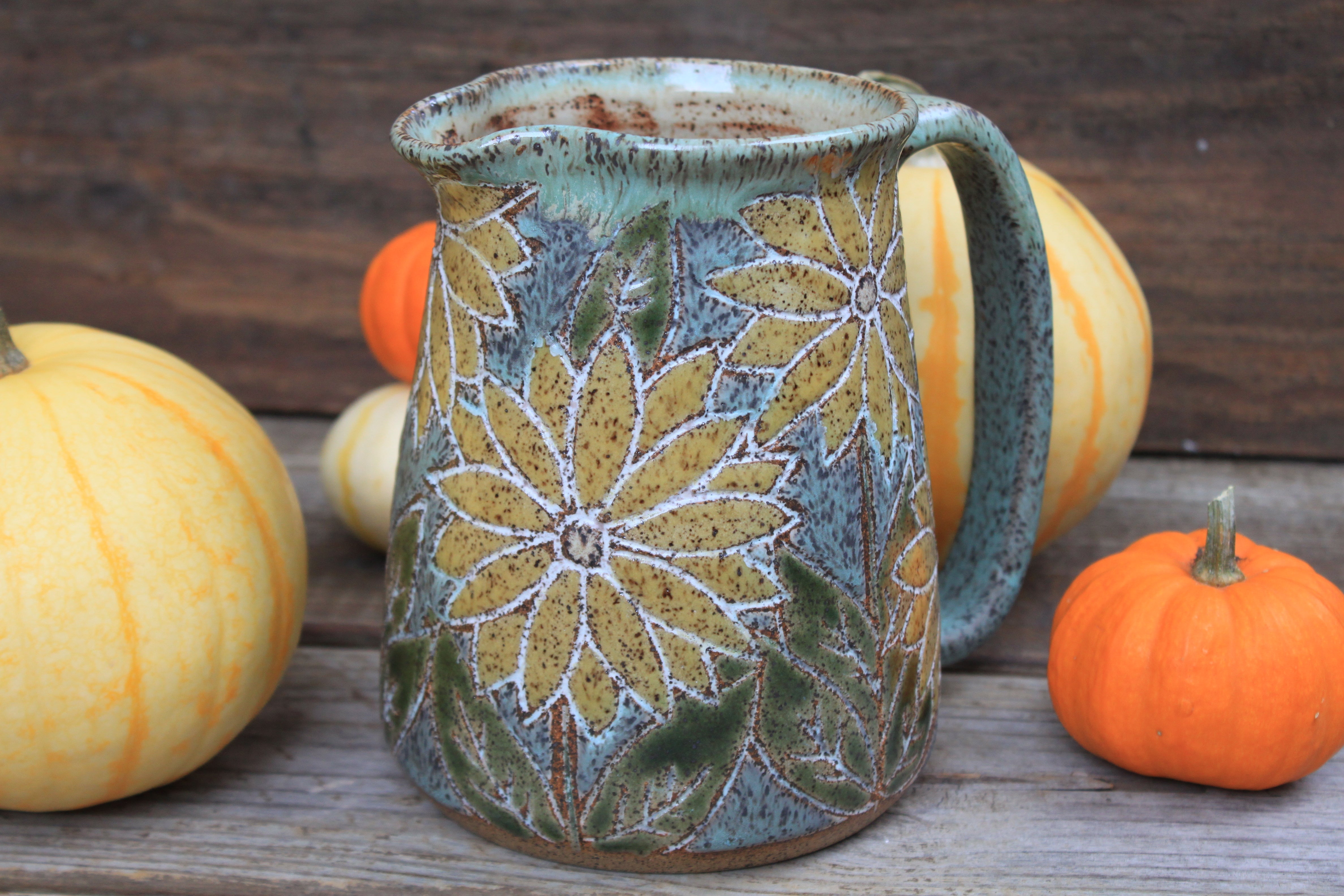 Sunflower Fields Forever Pitcher, 48 oz