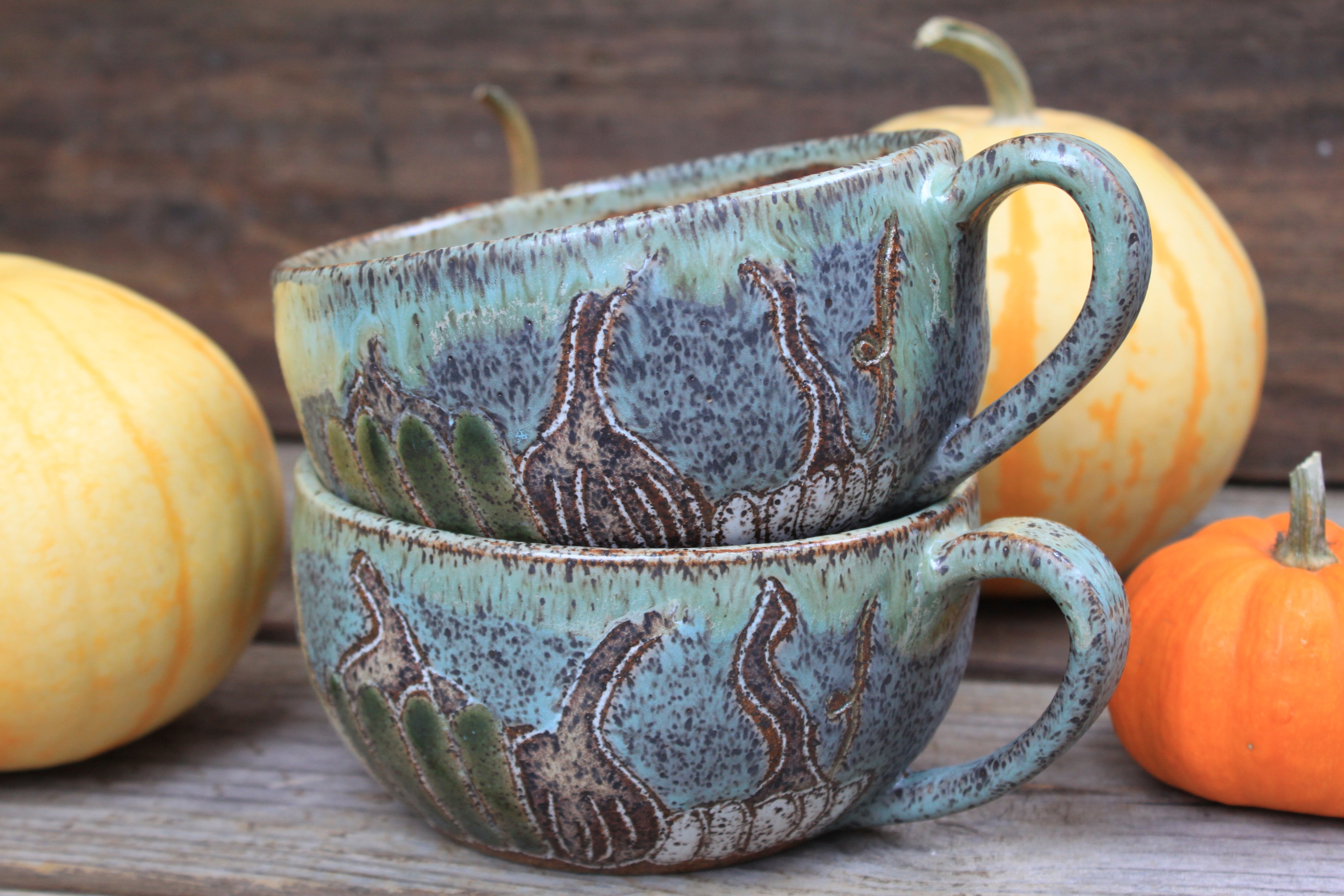 Gorgeous Gourds Soup Season Mug Bowls, 22 oz - sold separately