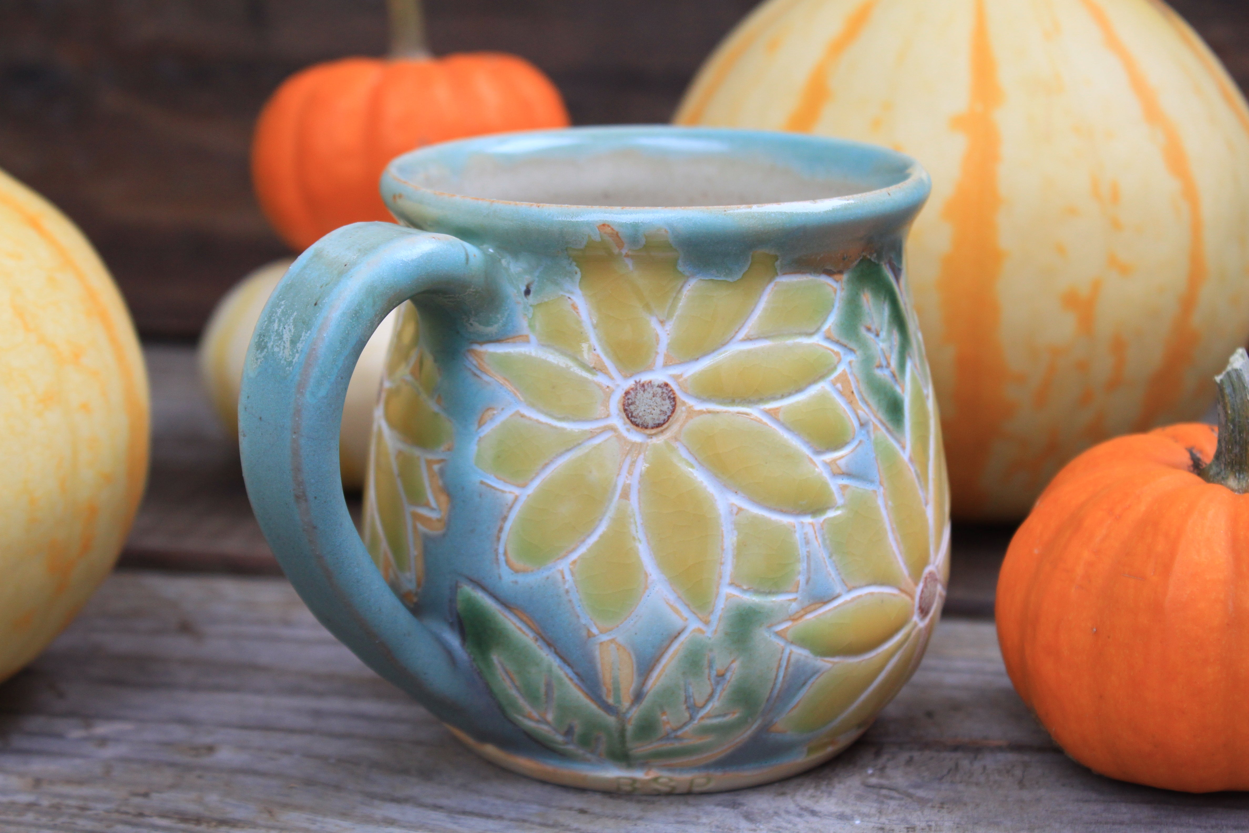 Sunflower Fields Forever Mug, 18 oz