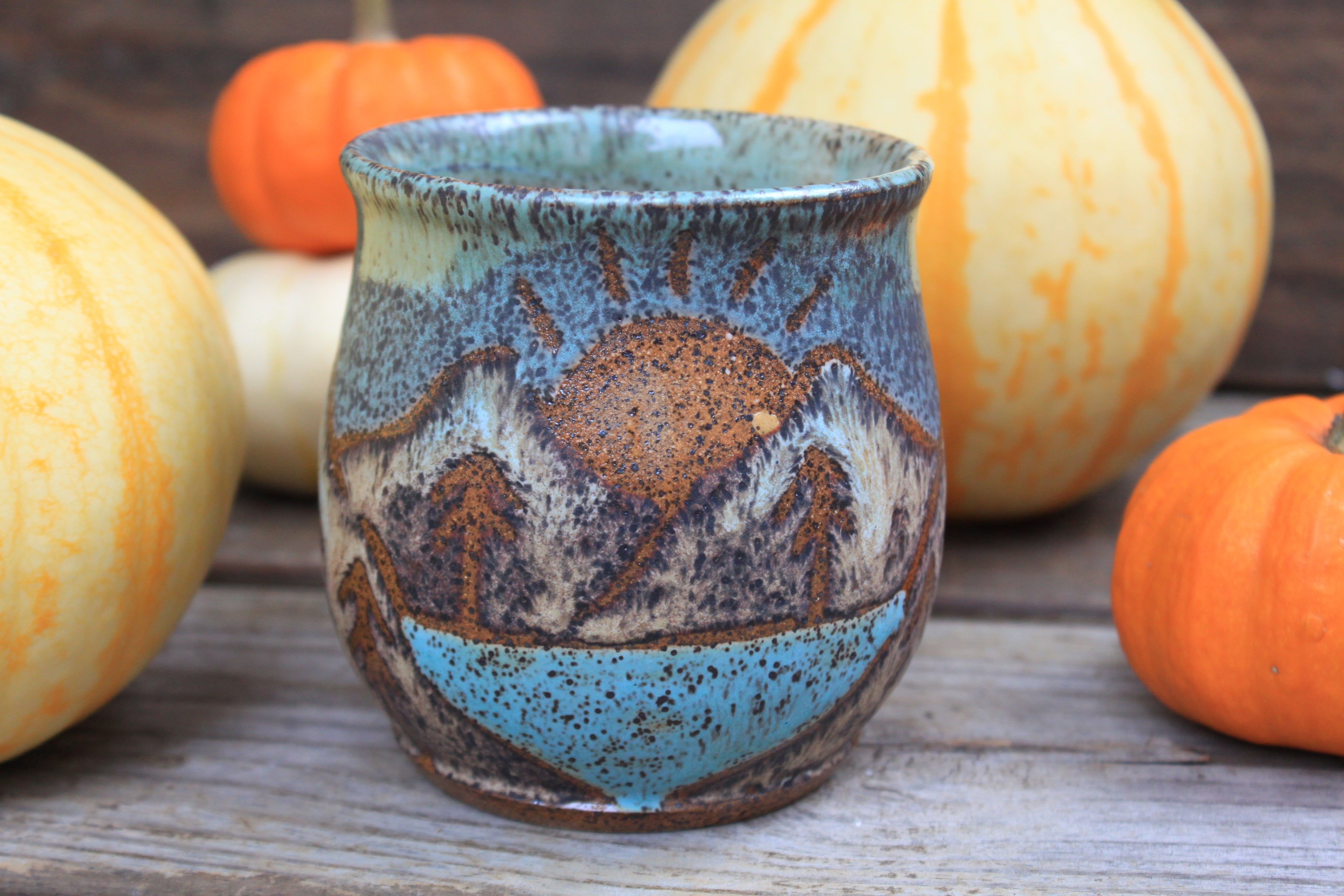 Glacial Lake Sunset Mug, 18 oz