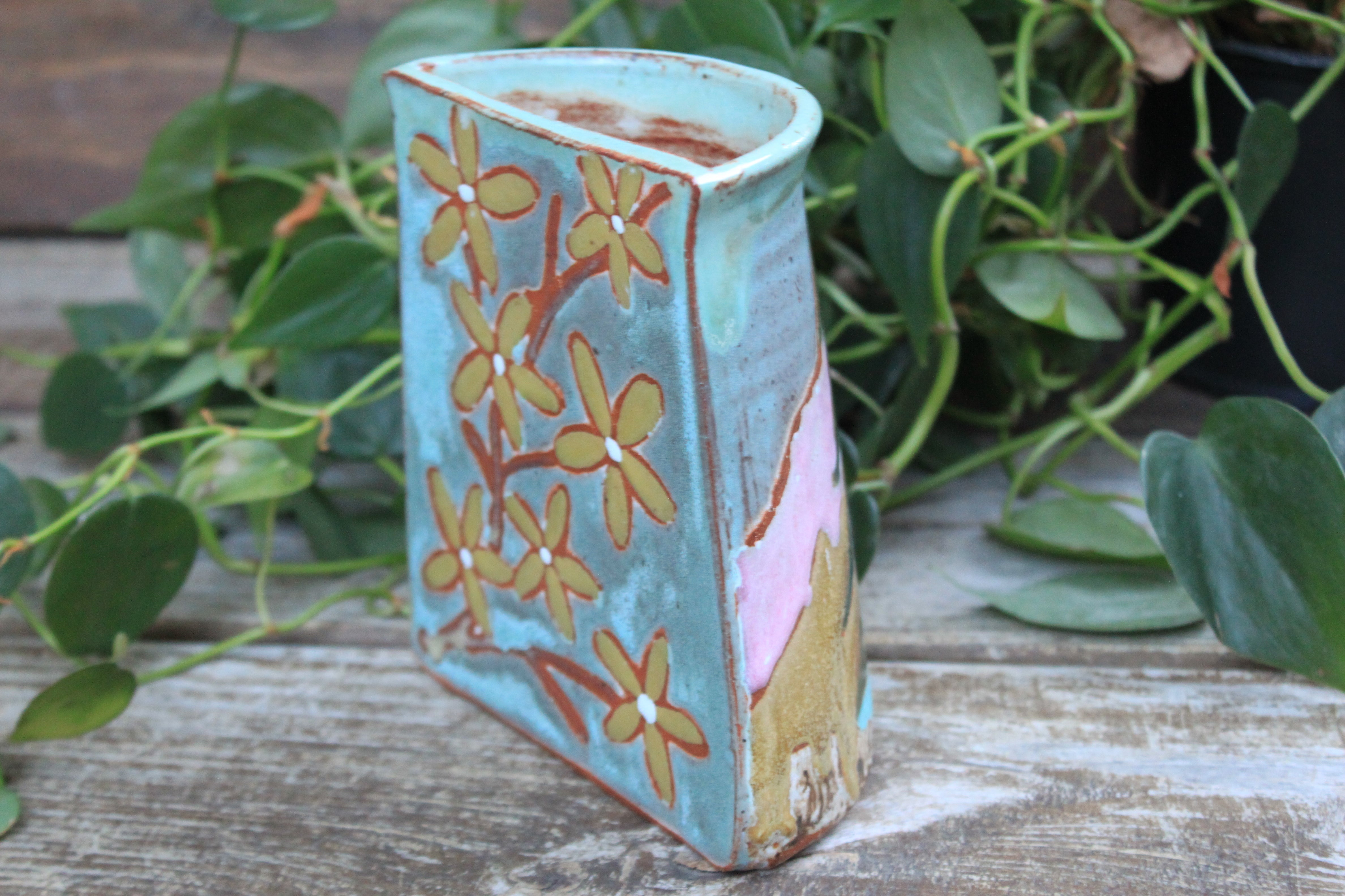 Evergreen Dreams Flat Back Vase