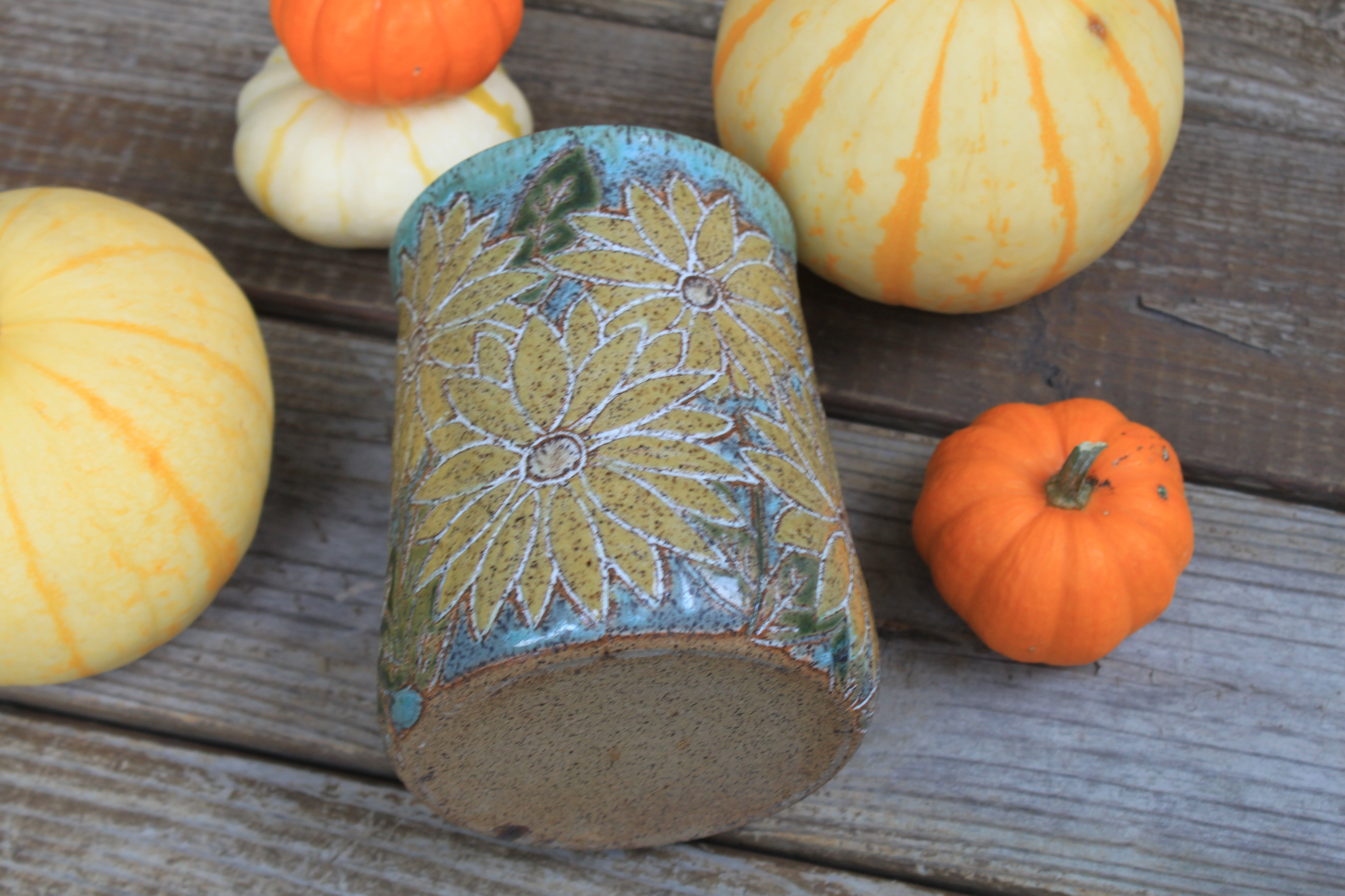 Sunflower Fields Forever Utensil Jar