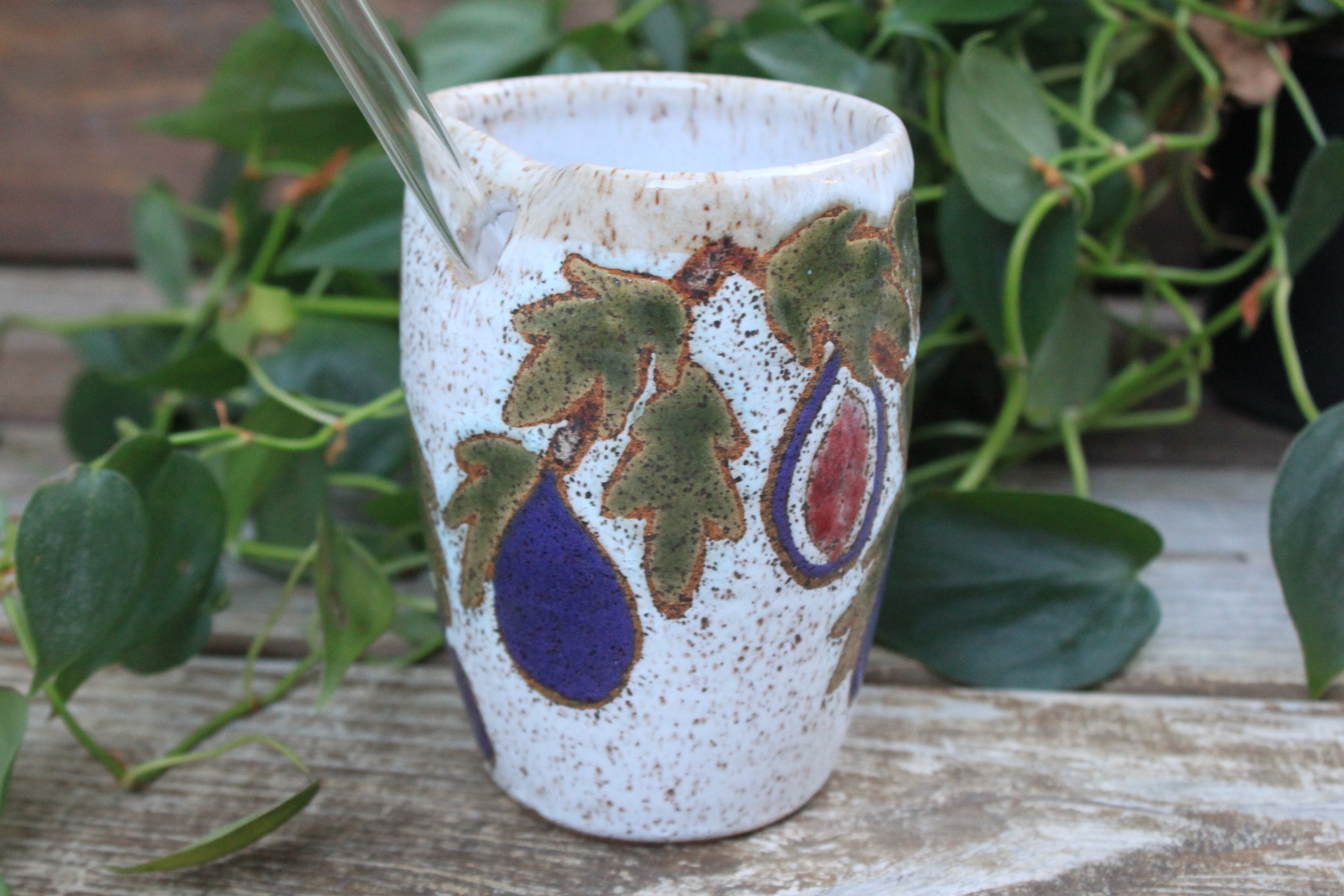 Fruity Fun - Fantastic Figs Straw Cup, 13 oz