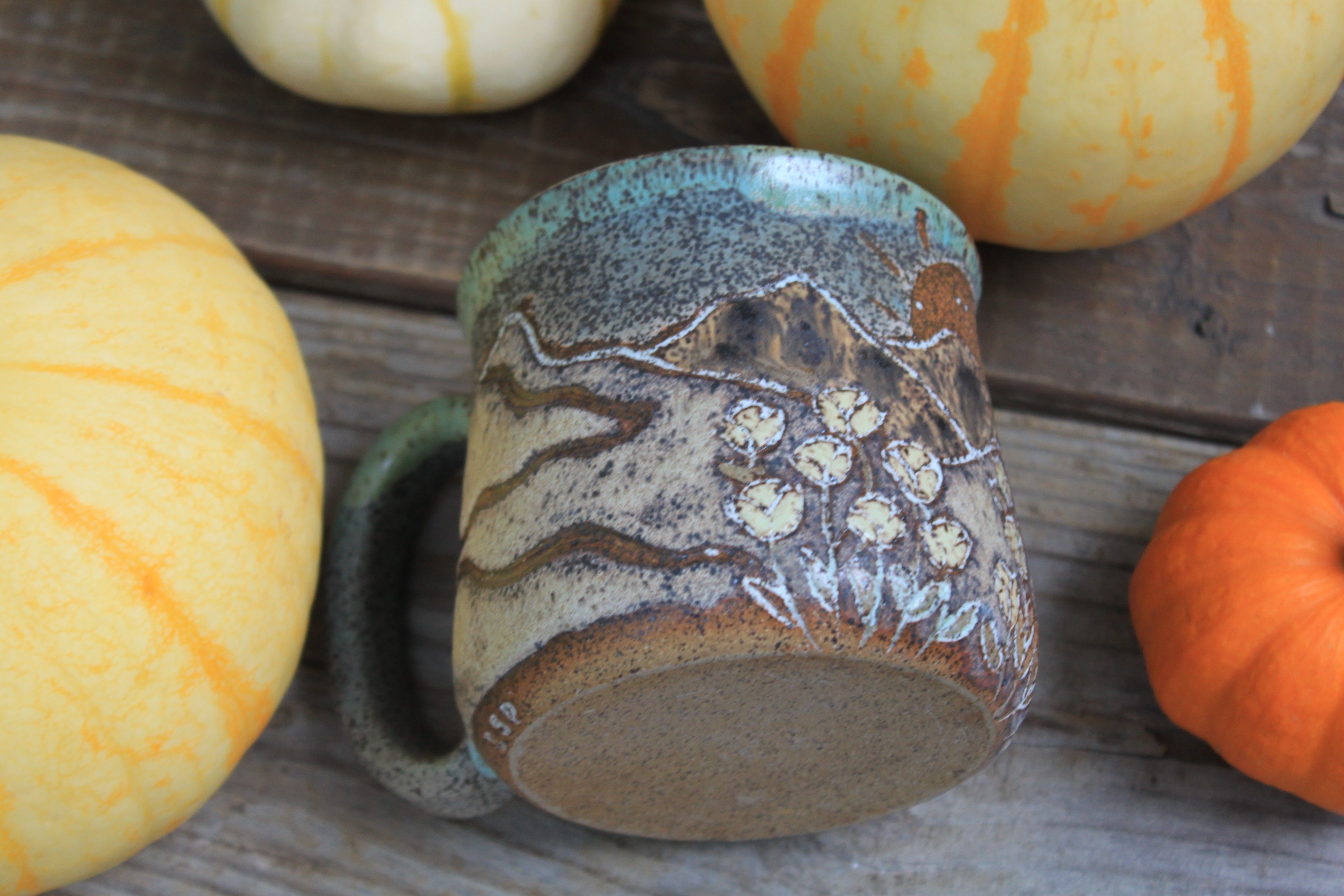 Alpine Flower Fields Sunset Mug, 18 oz