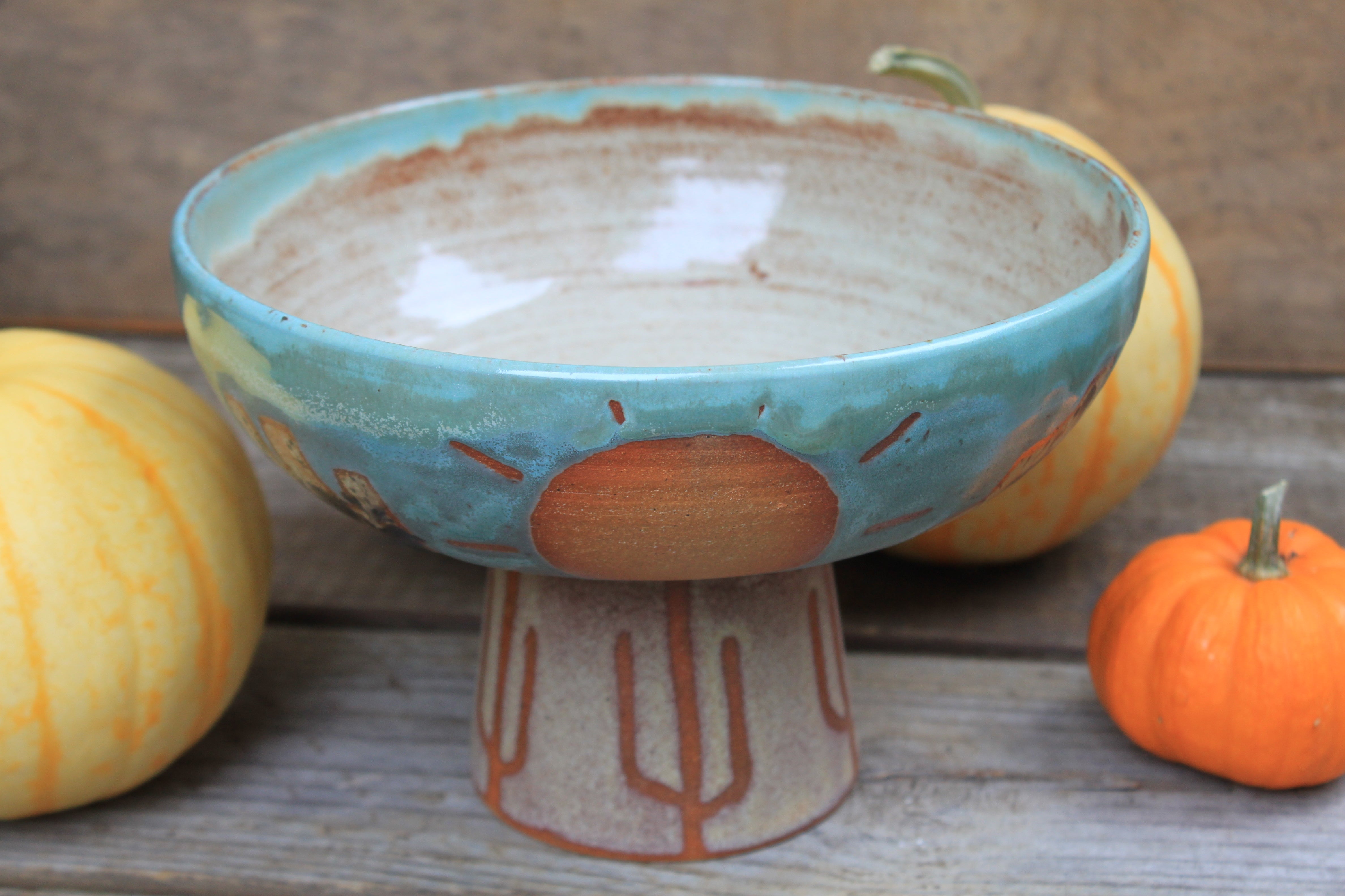 Butte-iful Desert Days Pedestal Bowl