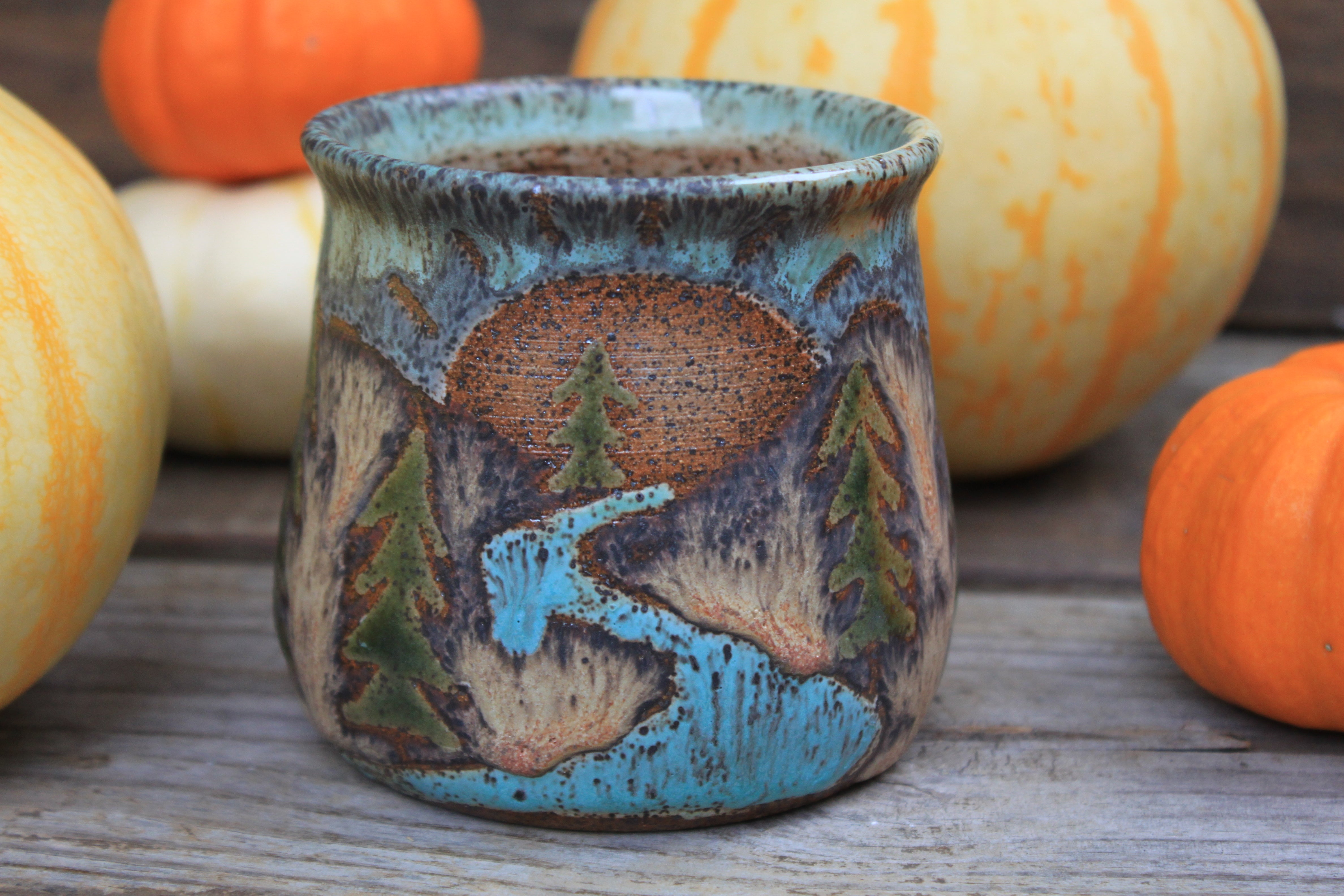 Evergreen Days Mug, 16 oz