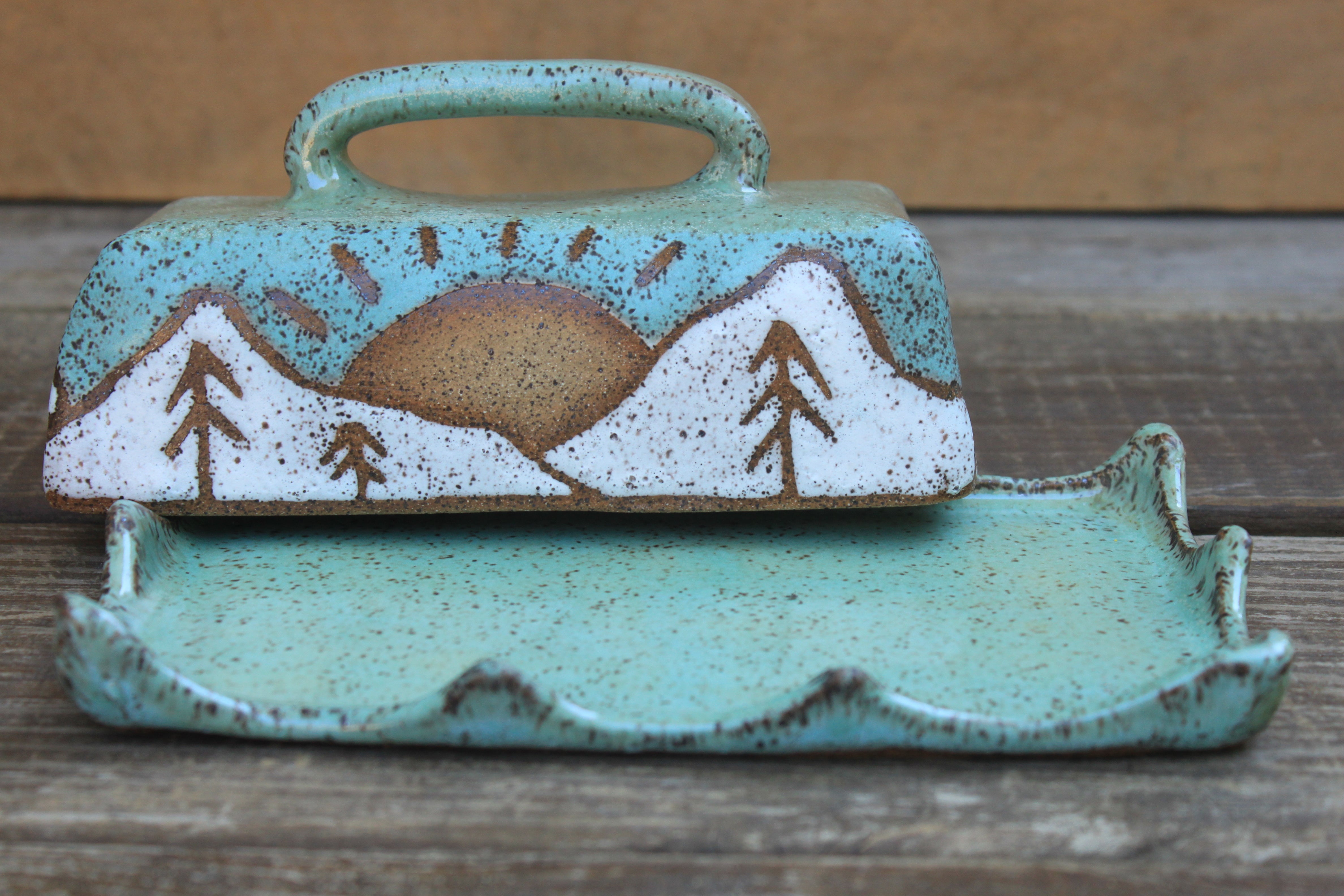 Snowy High Peaks Butter Dish