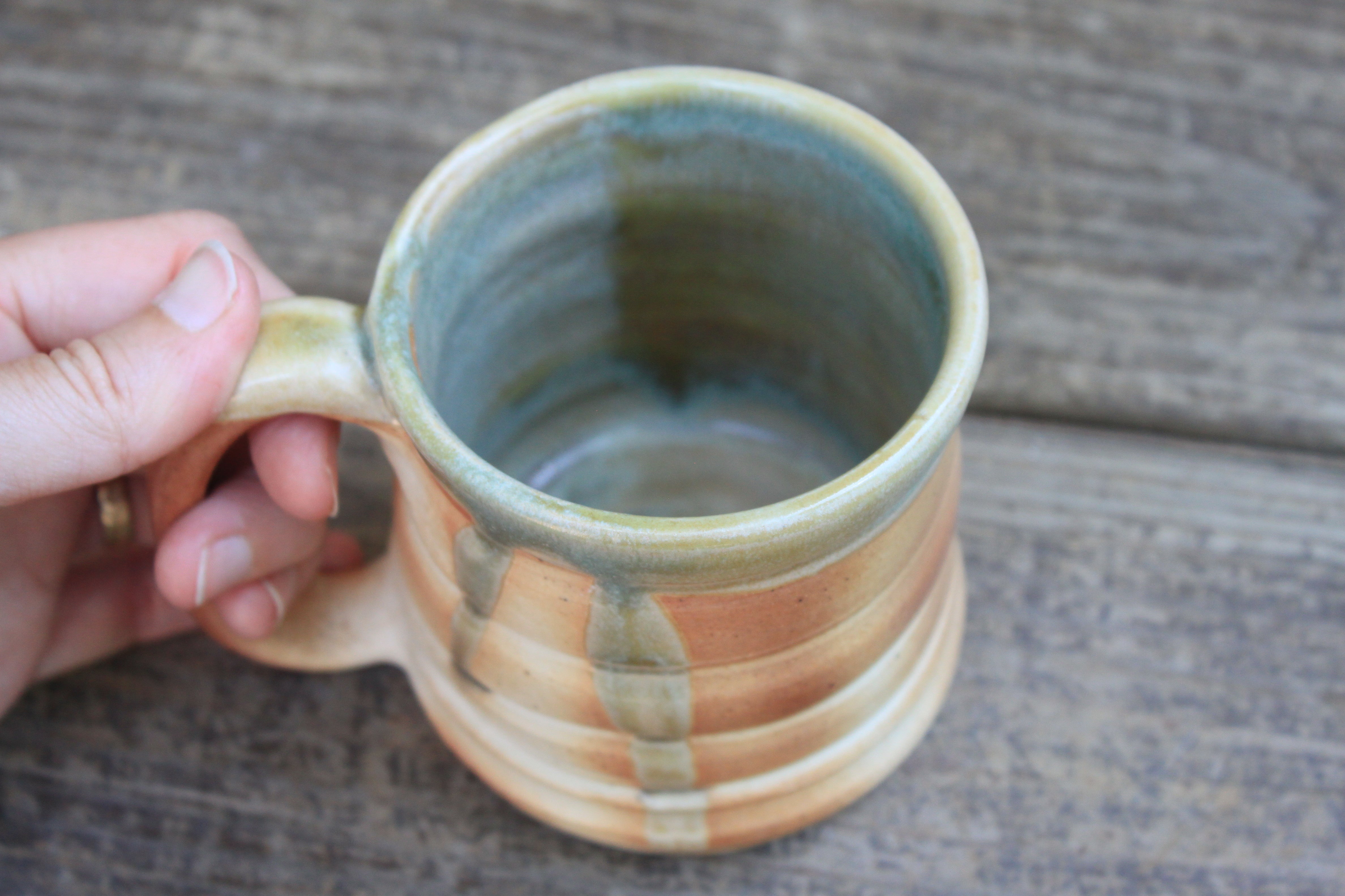 Wood Fired Swirl Mug, 12 oz