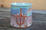 Load image into Gallery viewer, Retro Sunset in the Desert Mug, 14 oz
