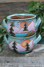 Load image into Gallery viewer, Evergreen Dreams Soup Crocks - sold separately, 24 oz
