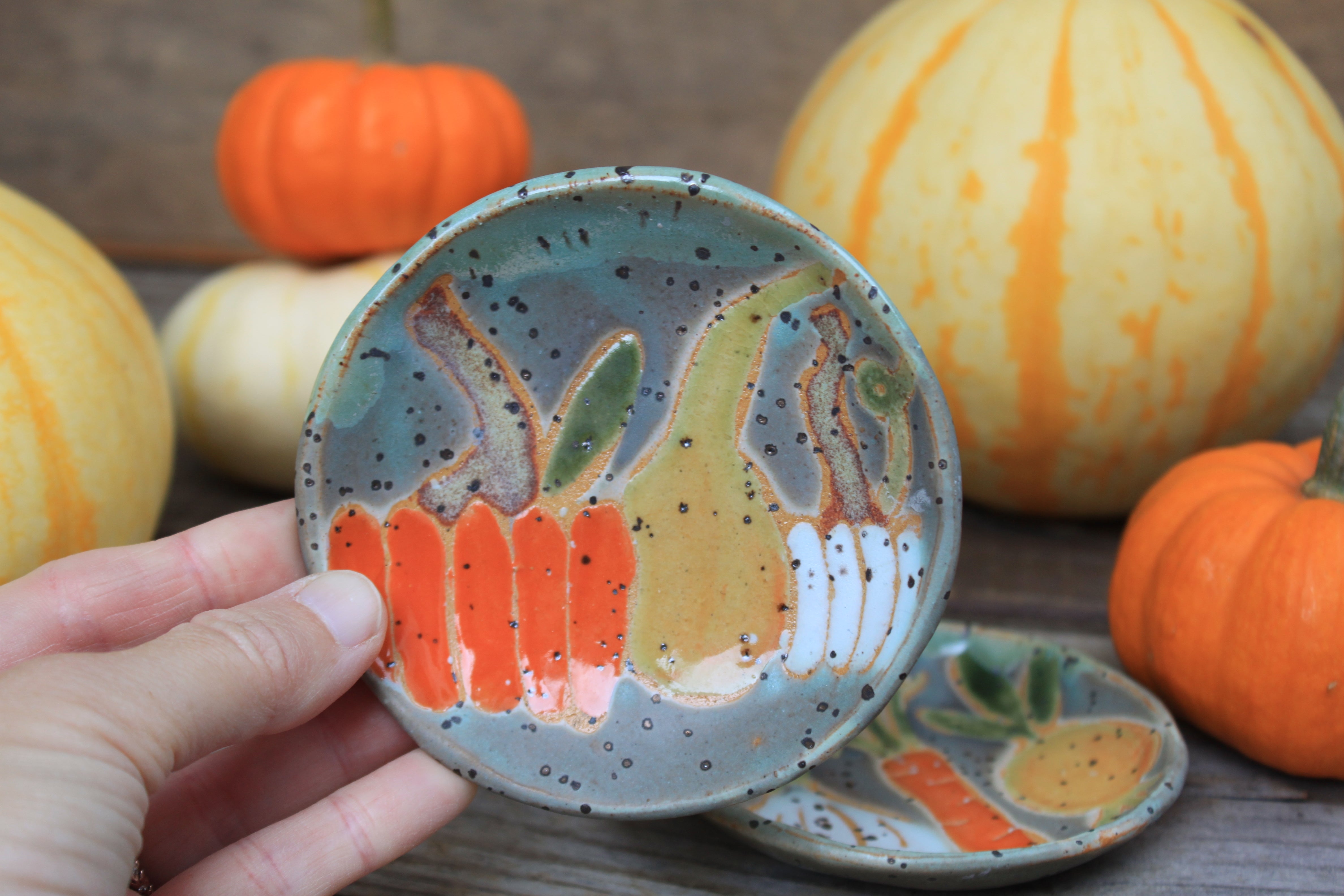 Festive Fall Mini Trinket Dish Trio, sold separately