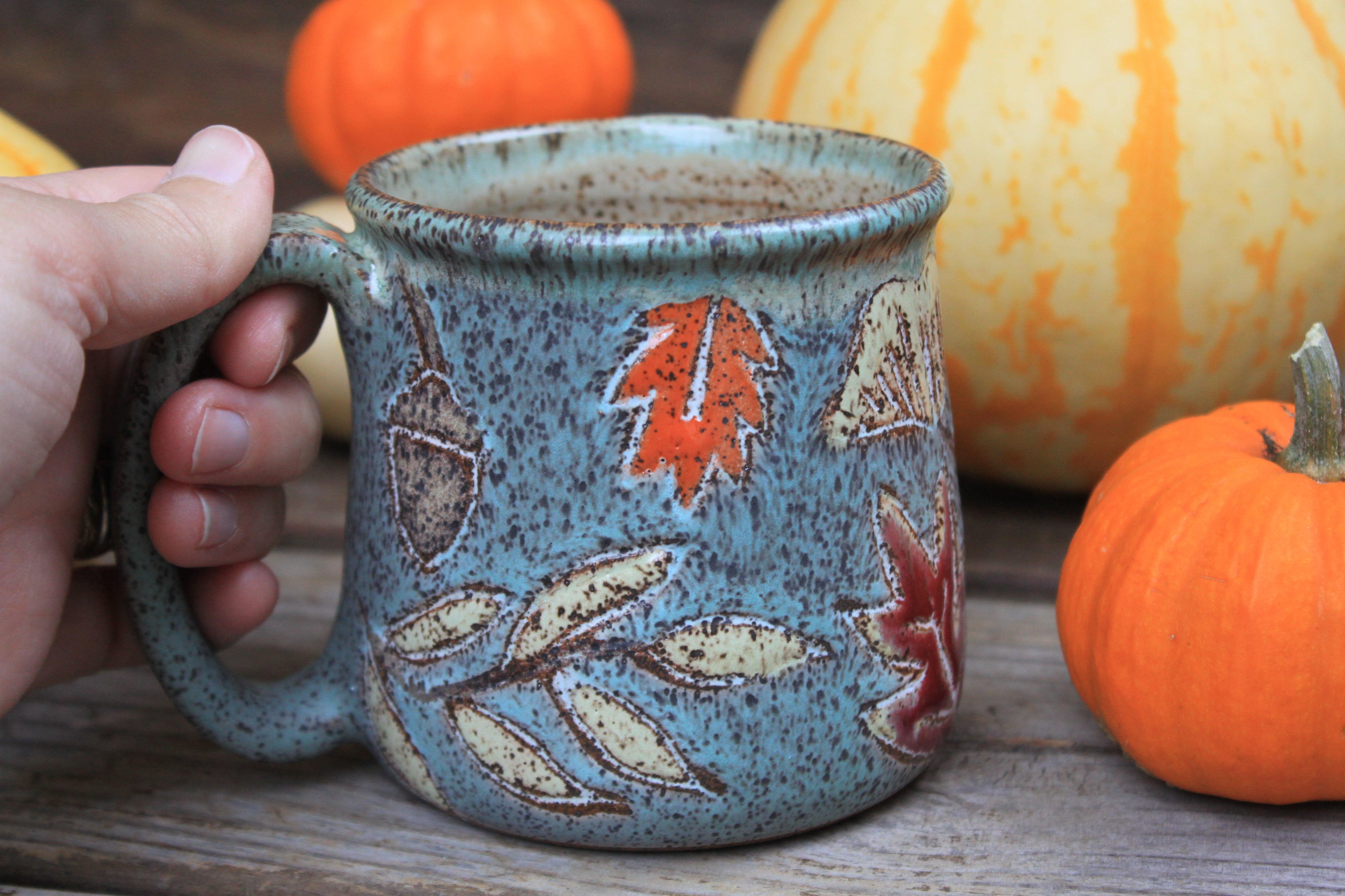 Foliage Frolic Mug, 17 oz