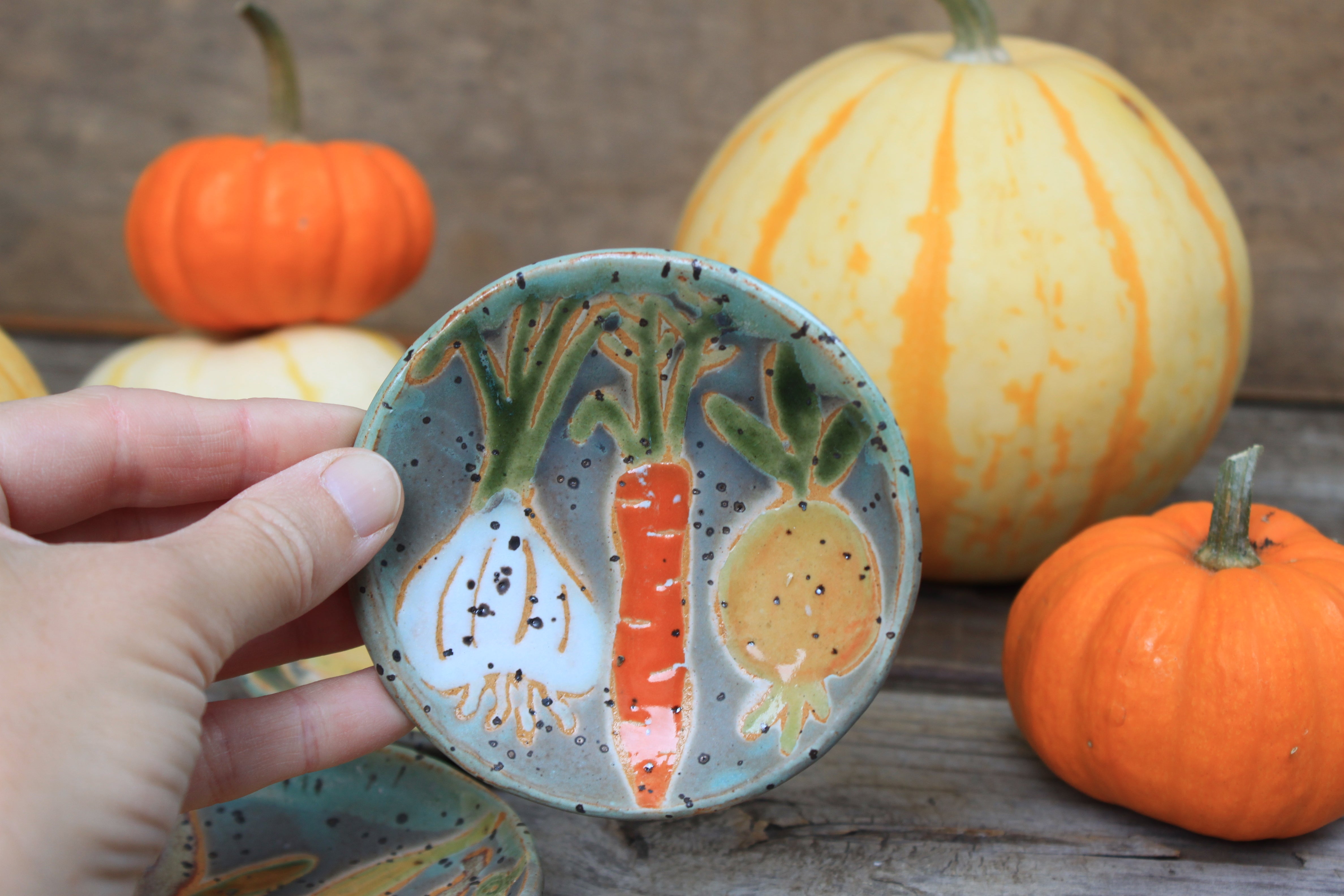 Festive Fall Mini Trinket Dish Trio, sold separately