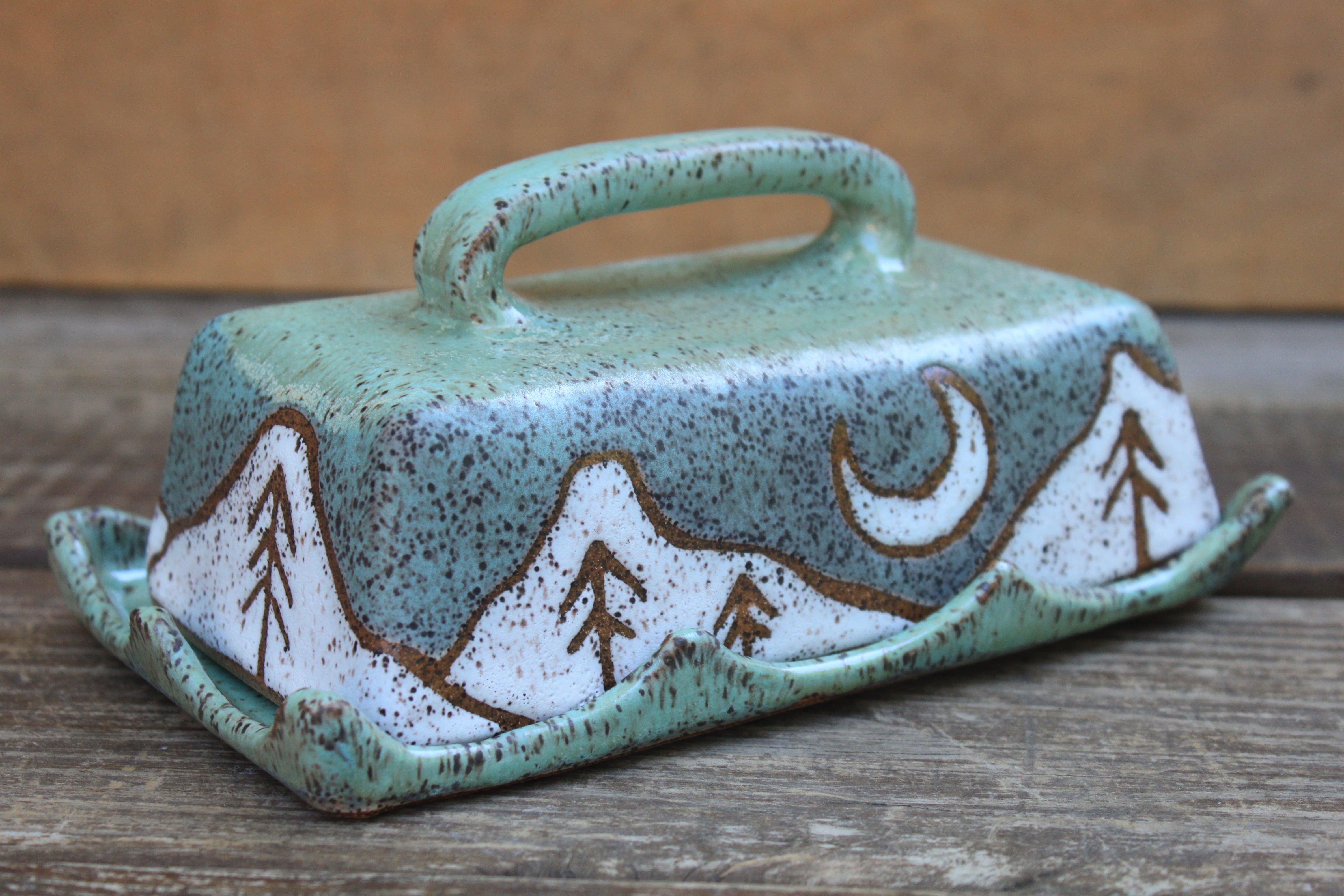 Snowy High Peaks Butter Dish