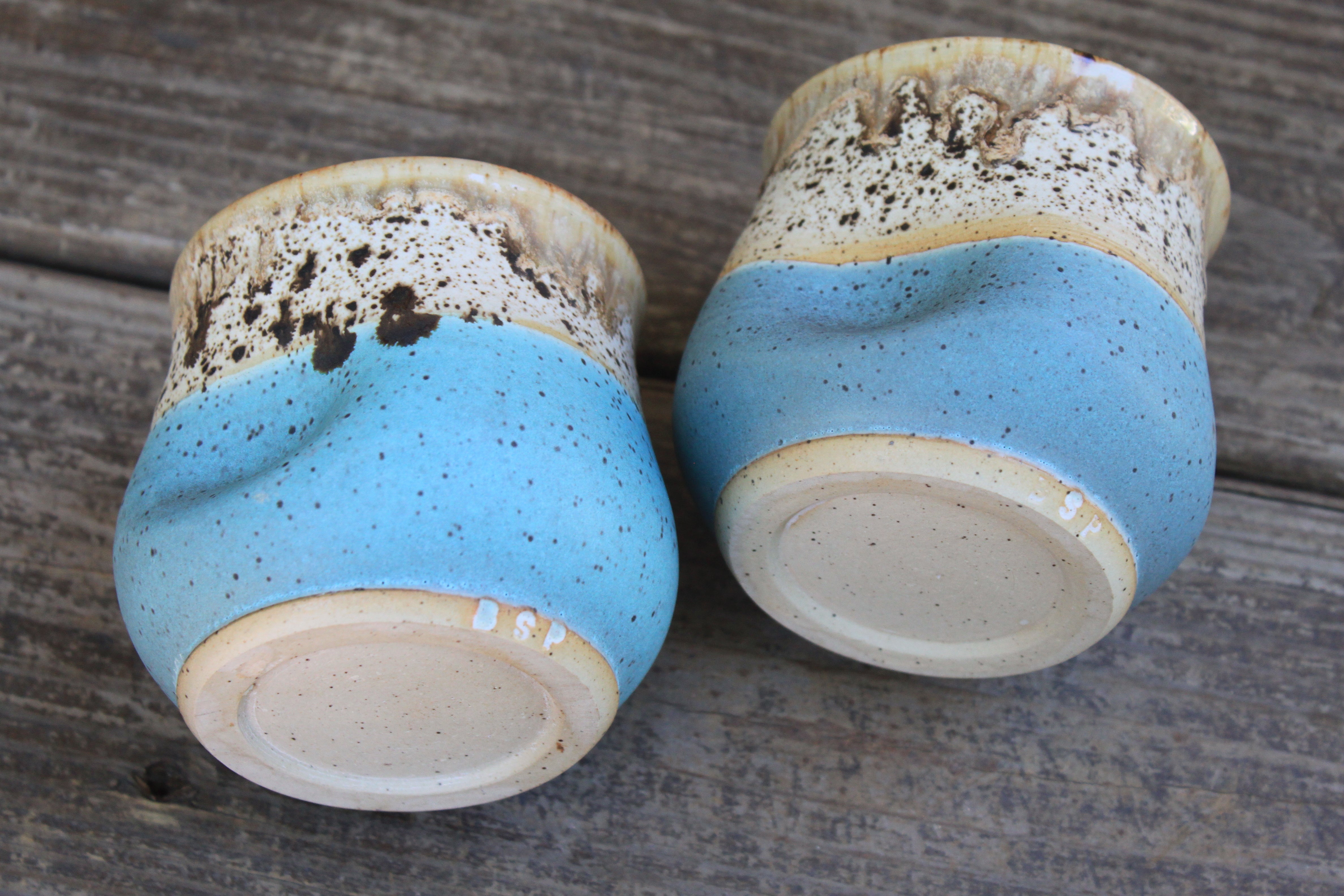 Stony Beach Pebble Thumbprint Cups - sold separately, 13 oz