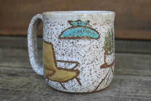 Mid Century Modern Living Room Dreams Mug, 14 oz