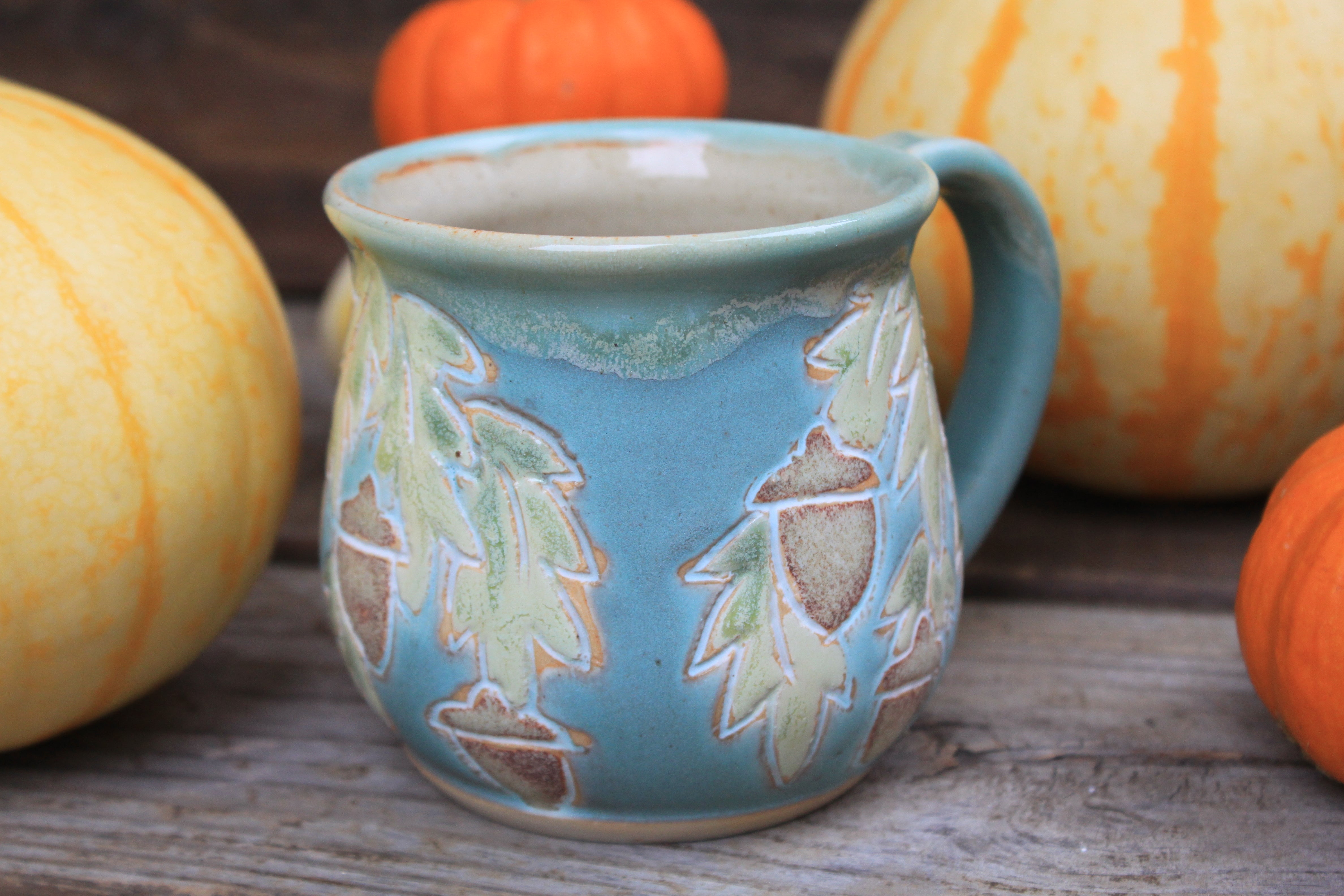 Awesome Acorns Foliage Mug, 16 oz