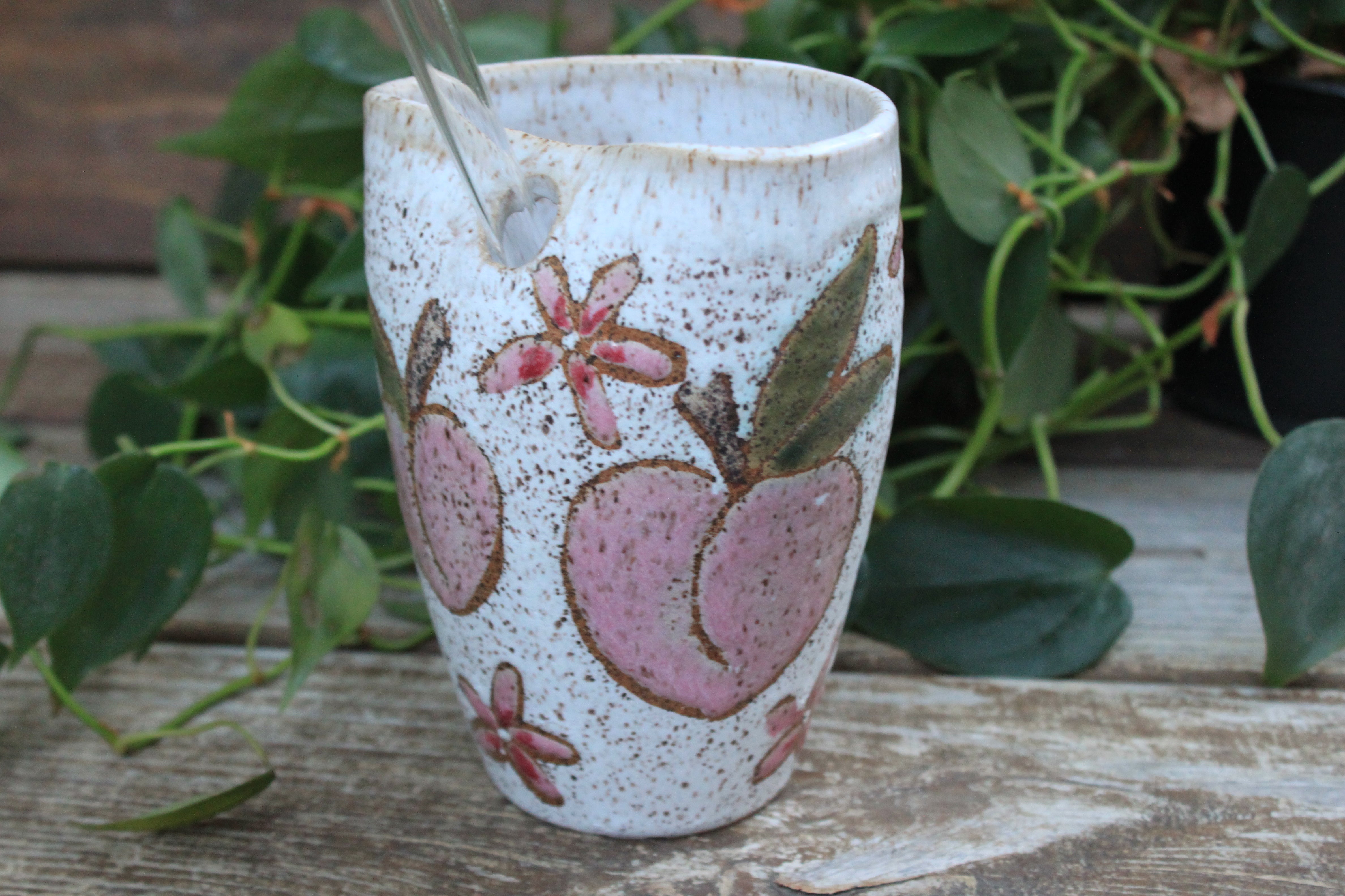 Fruity Fun - Peachy Party Straw Cup, 15 oz