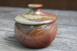 Load image into Gallery viewer, Wood Fired Octopus Adventures Carved Lidded Jar
