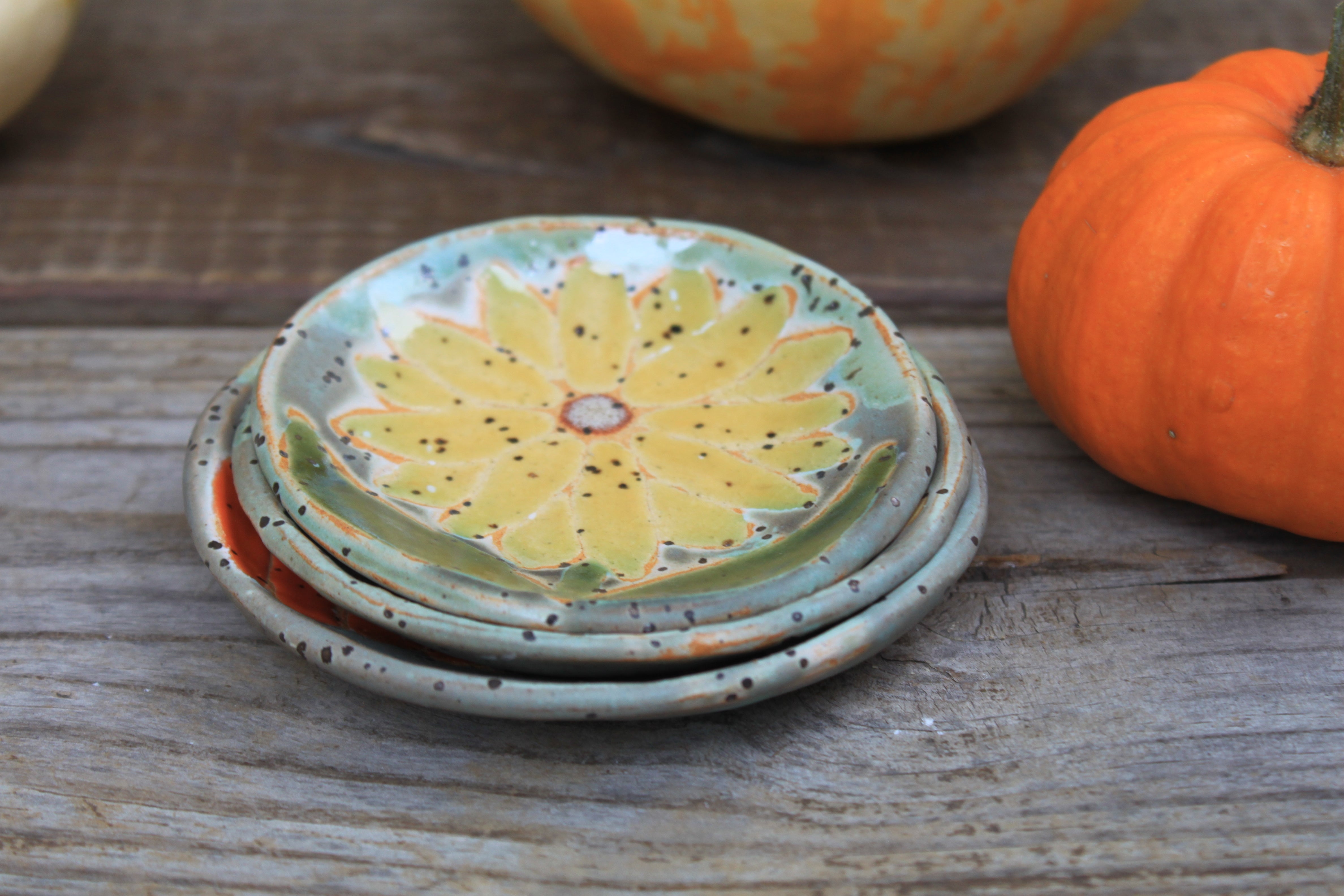 Festive Fall Mini Trinket Dish Trio, sold separately