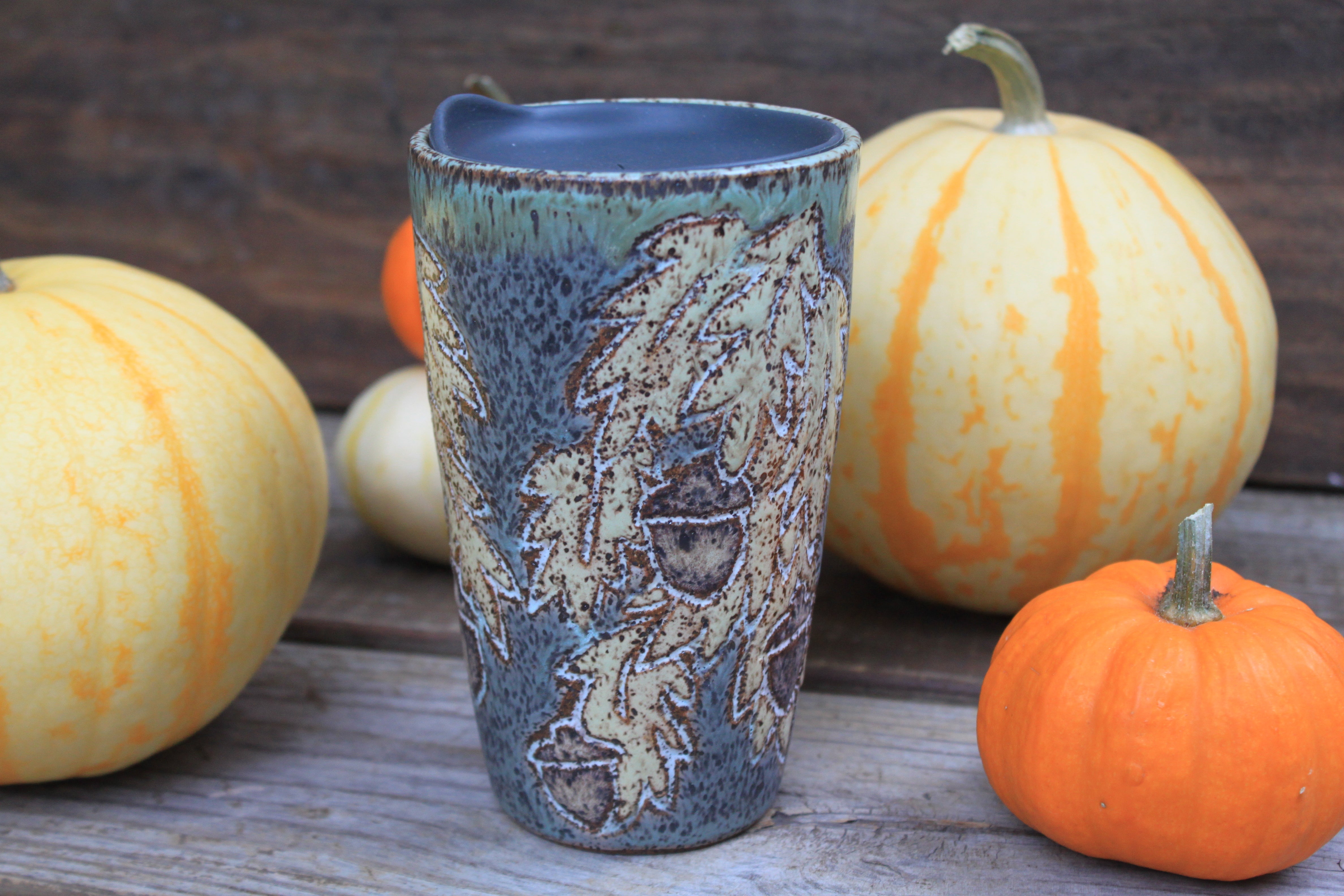 Awesome Acorns Foliage Travel Mug, 16 oz