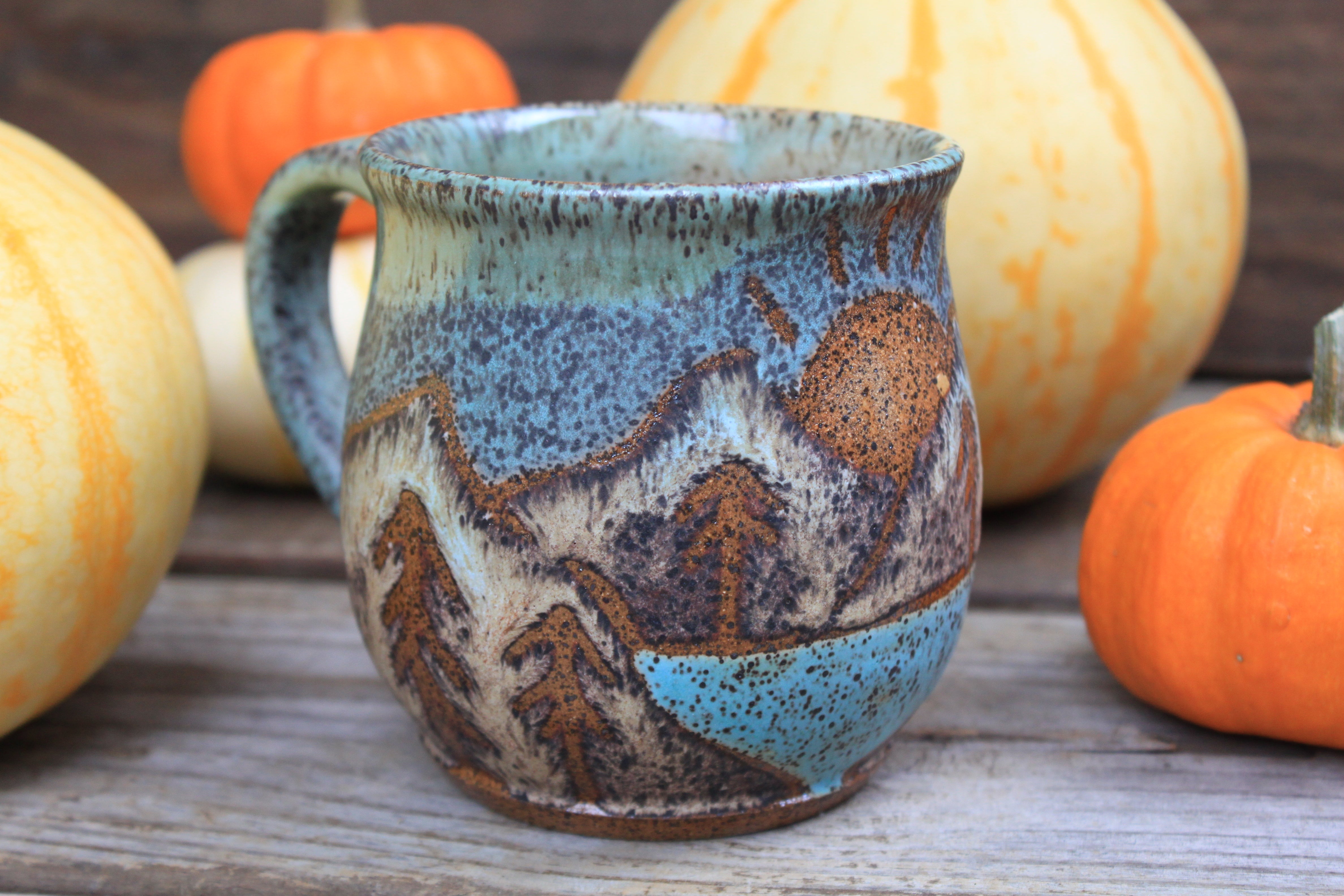 Glacial Lake Sunset Mug, 18 oz