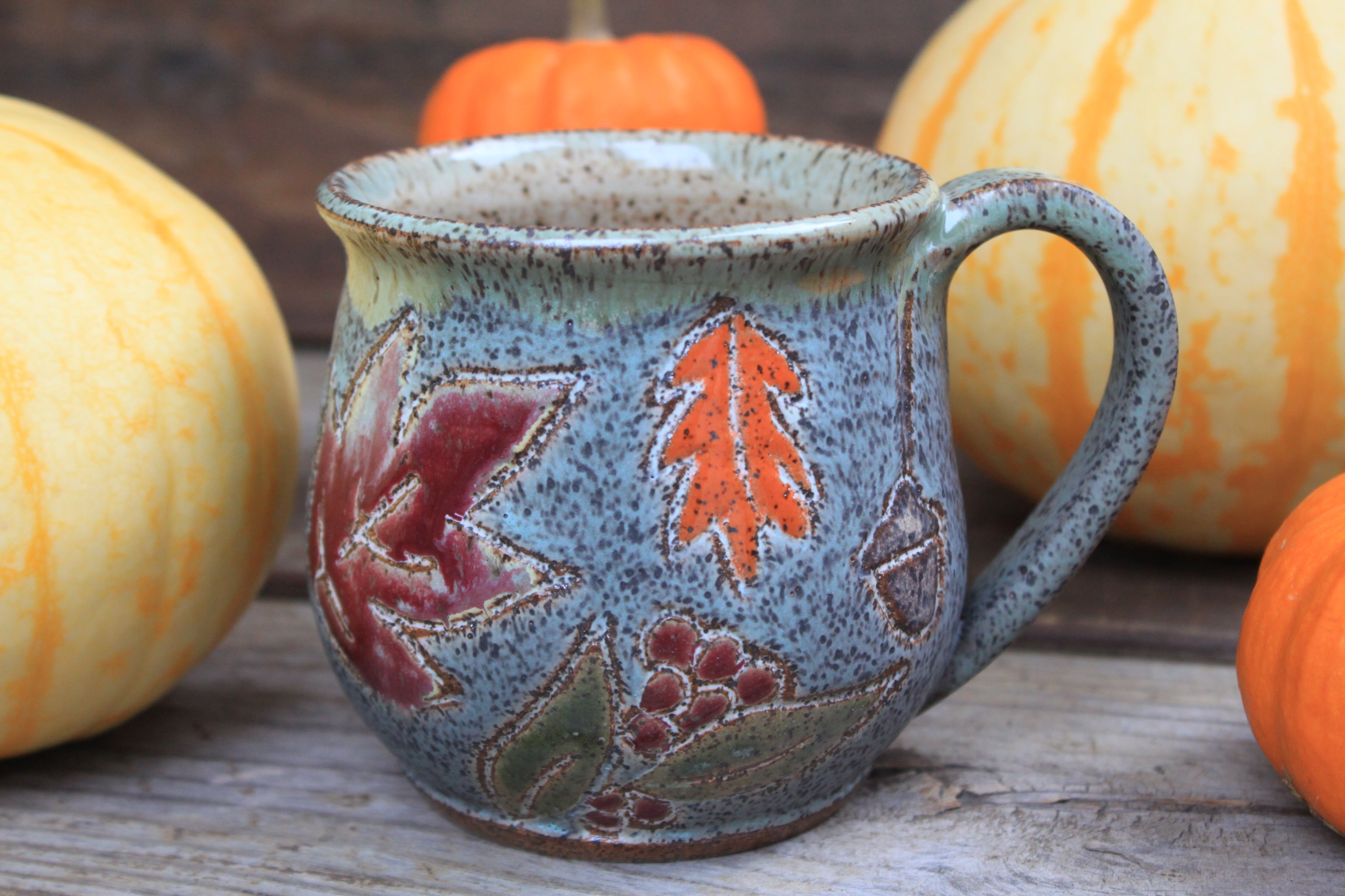 Foliage Frolic Mug, 17 oz