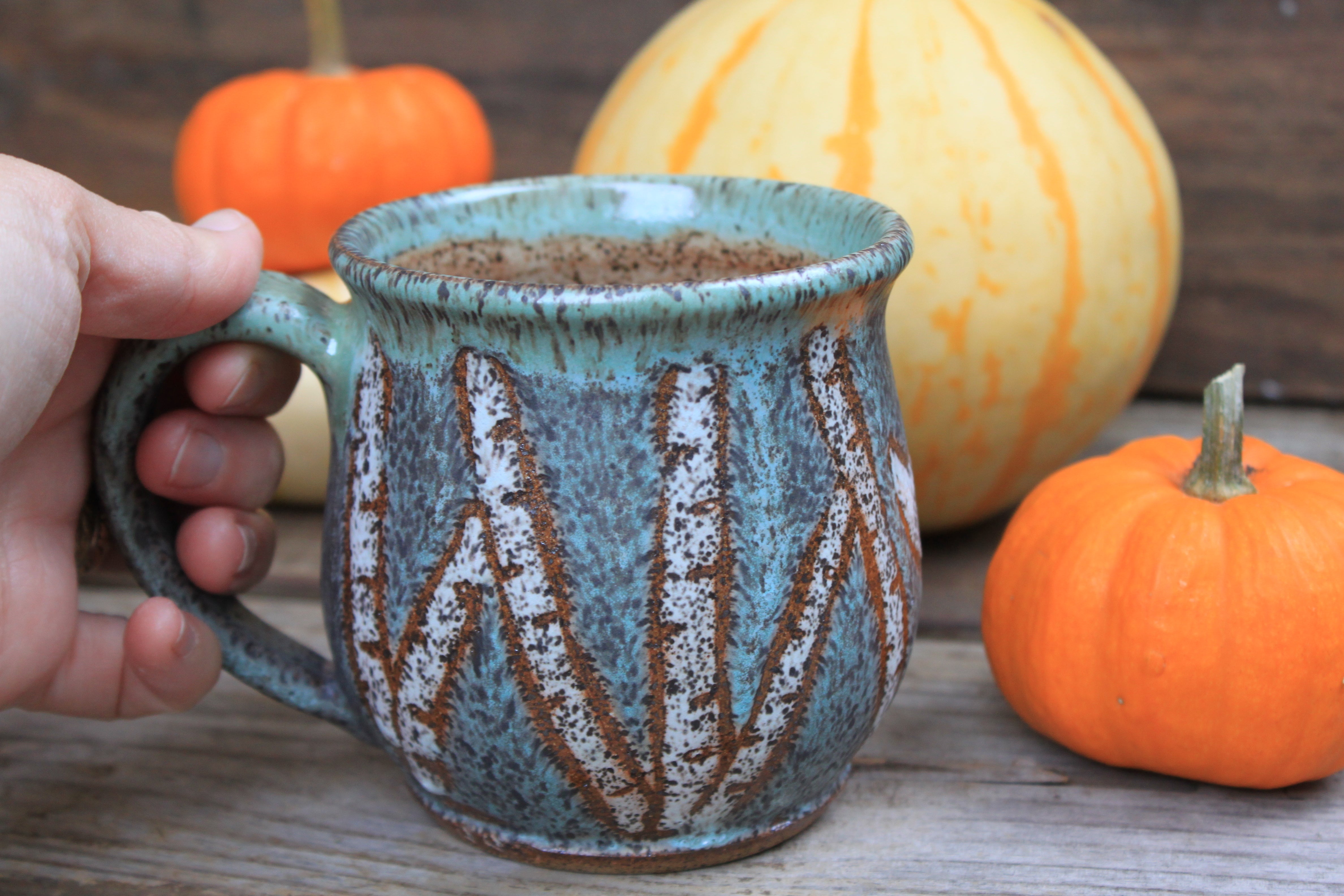 Birch Tree Grove Nights Mug, 17 oz