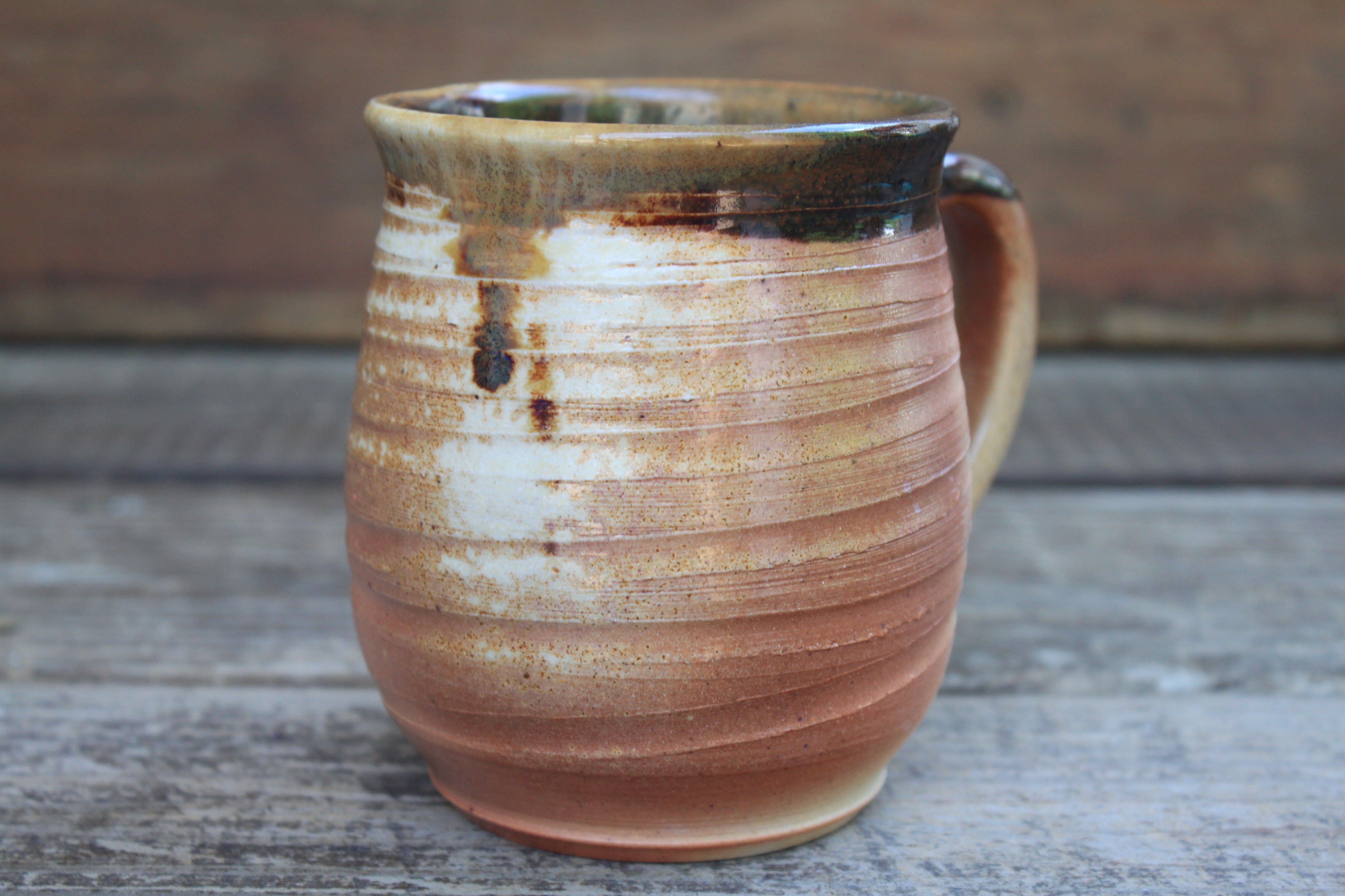 Seconds Sale! Wood Fired Swirl Mug, 16 oz