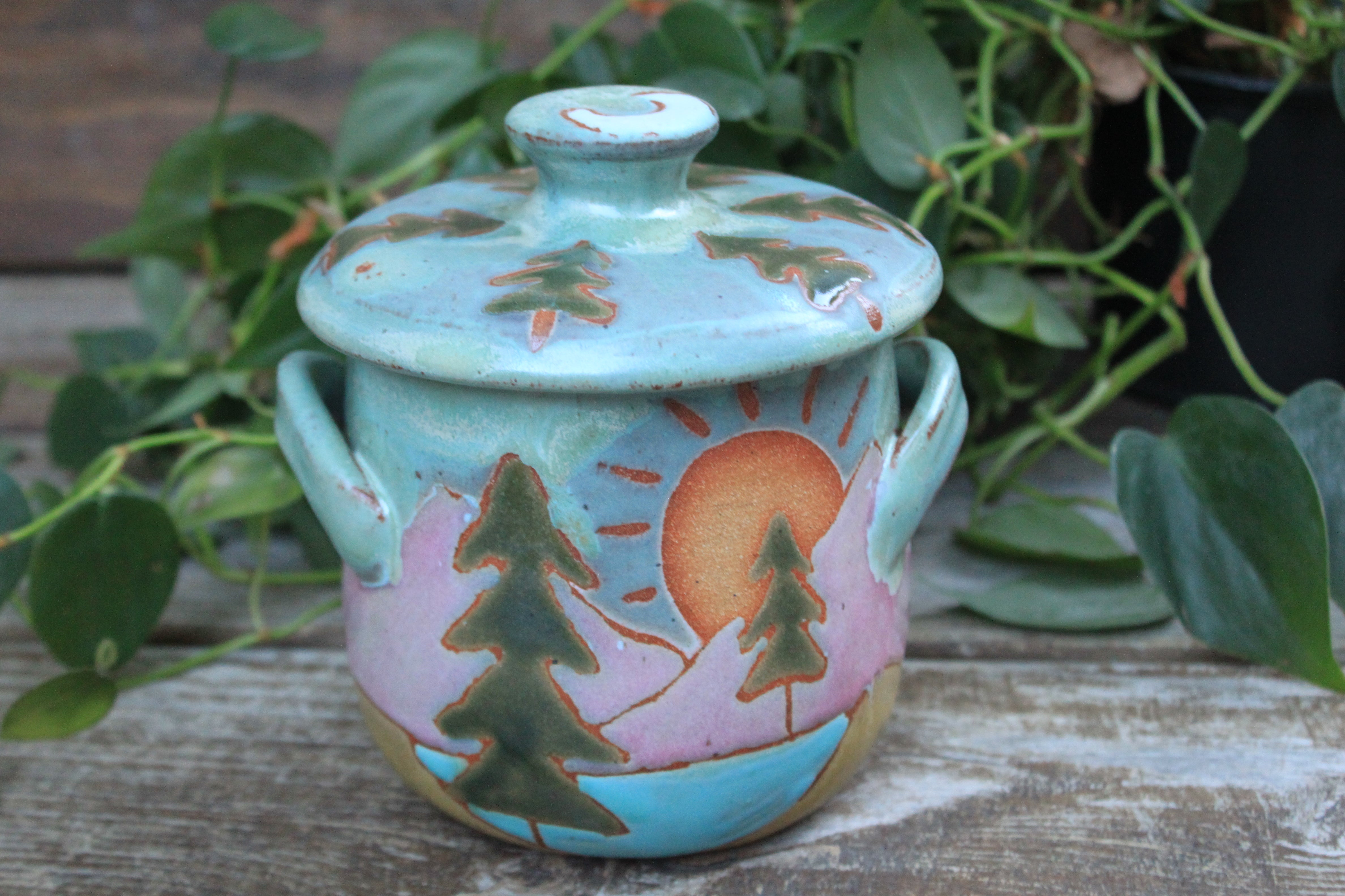 Evergreen Dreams Lidded Jar