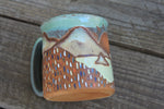 Load image into Gallery viewer, Wildflower Fields and Sunny Lake Days Carved Mug, 17 oz
