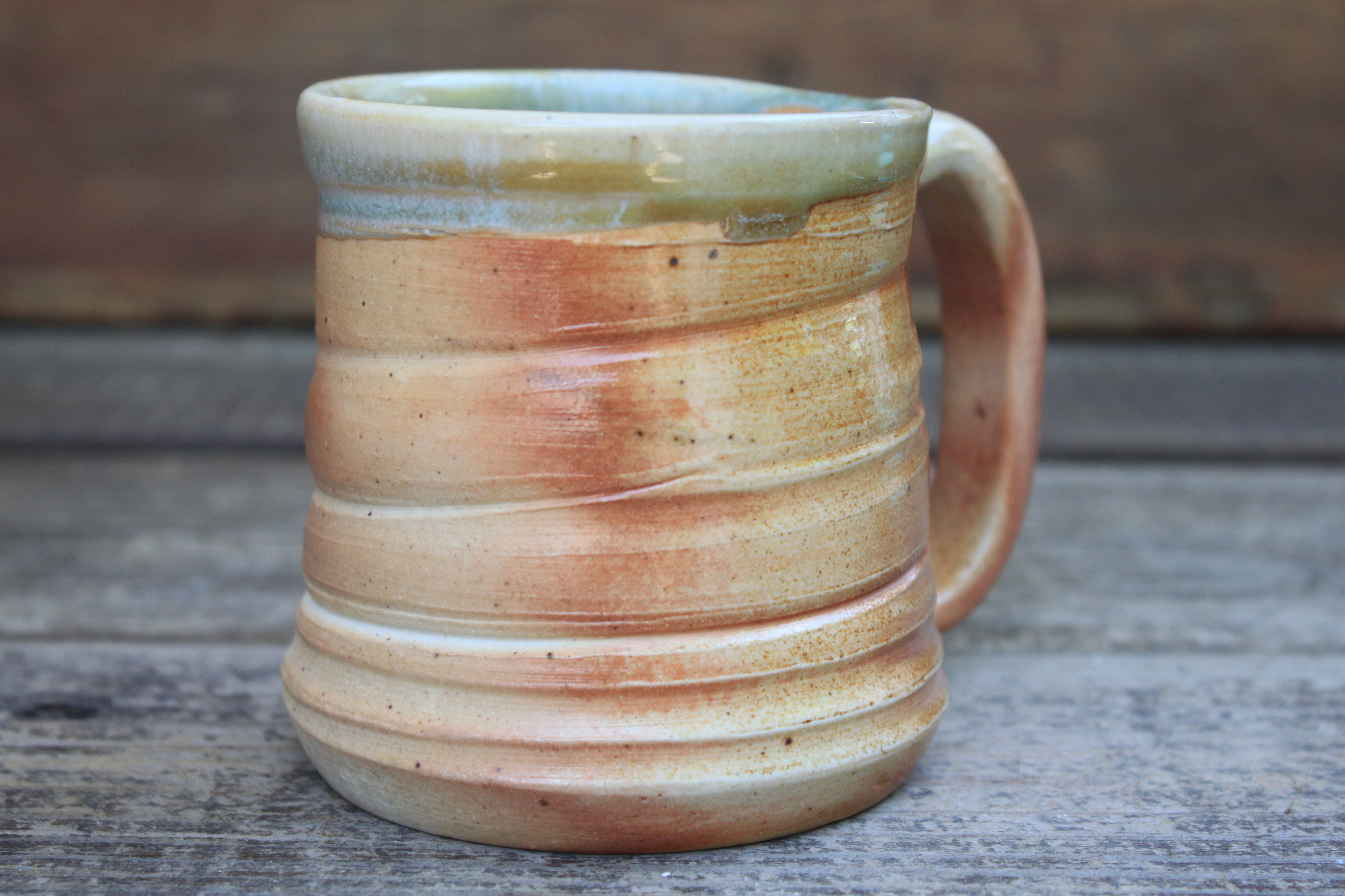 Wood Fired Swirl Mug, 12 oz