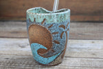 Load image into Gallery viewer, Sunny Days, Big Waves, and Palm Trees Straw Cup, 14 oz
