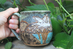 Load image into Gallery viewer, Snowy Egret Carved Mug, 18 oz
