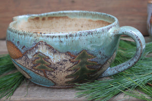 Rolling River Forest Day and Night Handled Mixing Bowl