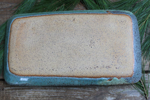 Distant Snowy Mountains Rolling River Tray