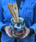 Load image into Gallery viewer, Rainbow Fields and Coneflower Dreams Vase/Utensil Jar
