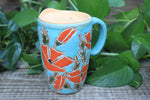 Load image into Gallery viewer, Poppy Party Carved Handled Travel Mug, 16 oz
