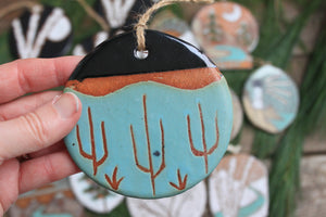 Turquoise Desert Nights Ornament